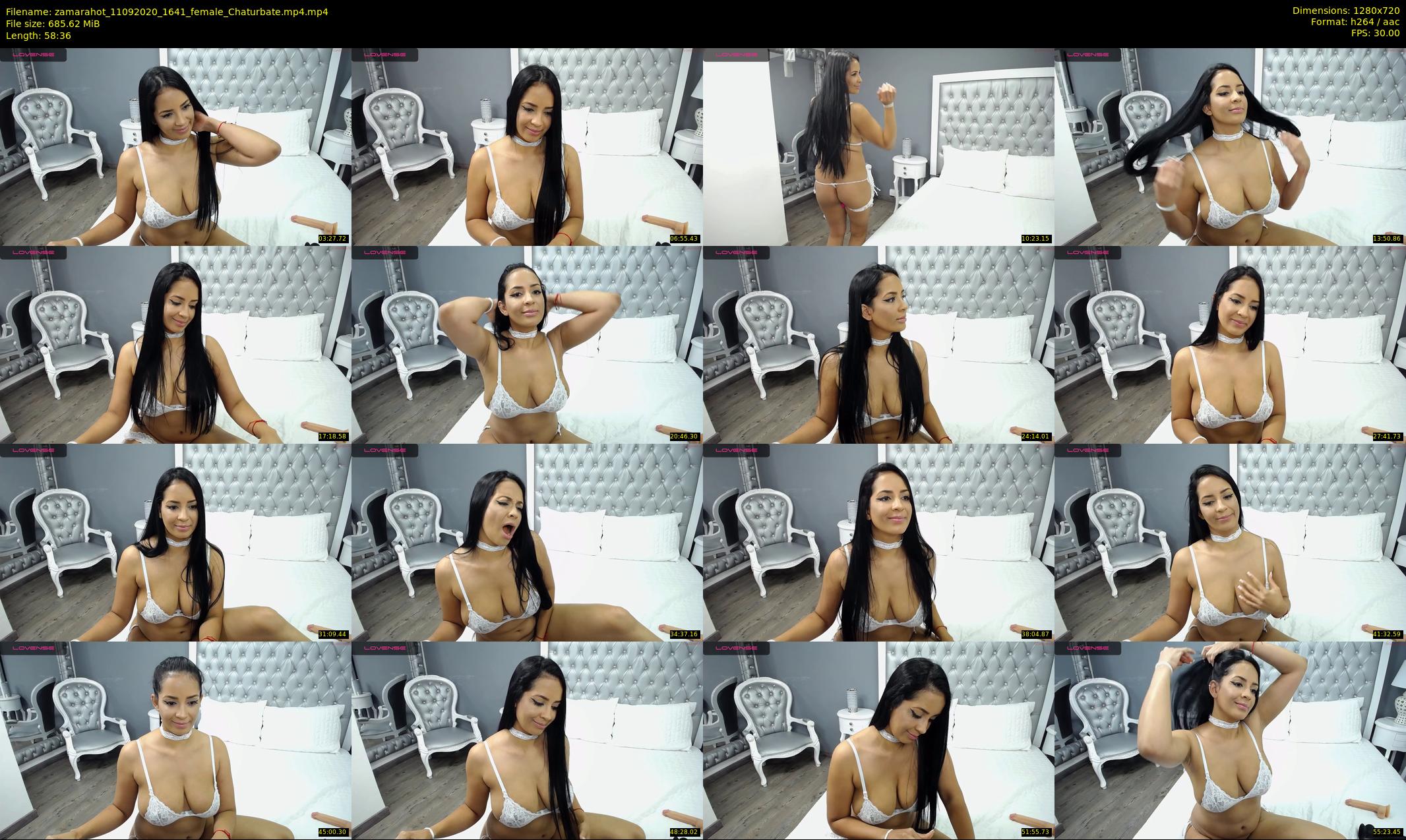 zamarahot — 59 minute Chaturbate female cam show recording, 720p, Sep 11, 2020