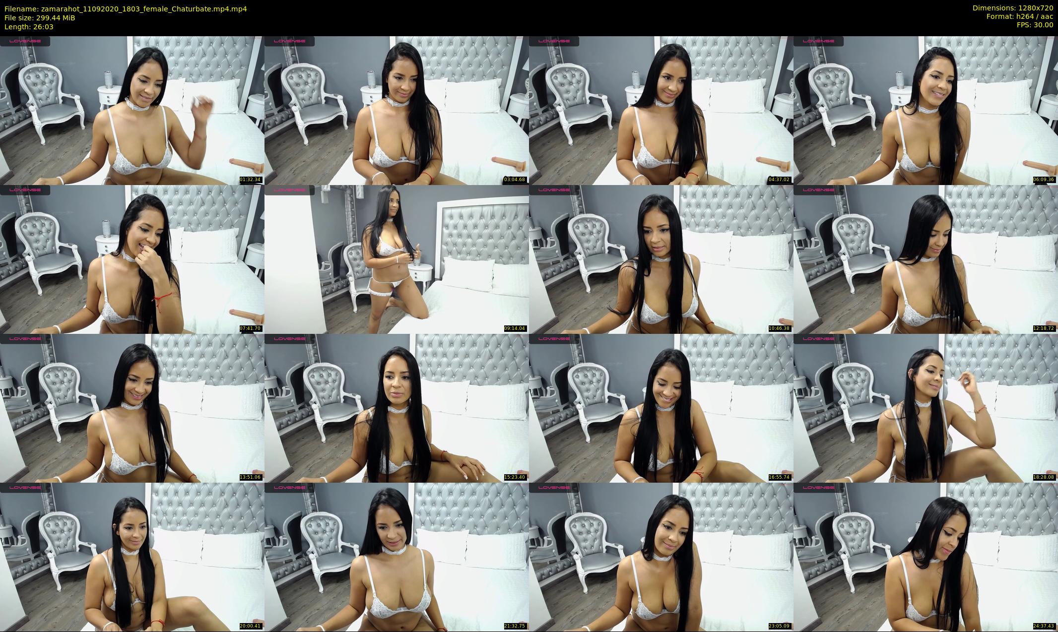 zamarahot — 27 minute Chaturbate female cam show recording, 720p, Sep 11, 2020