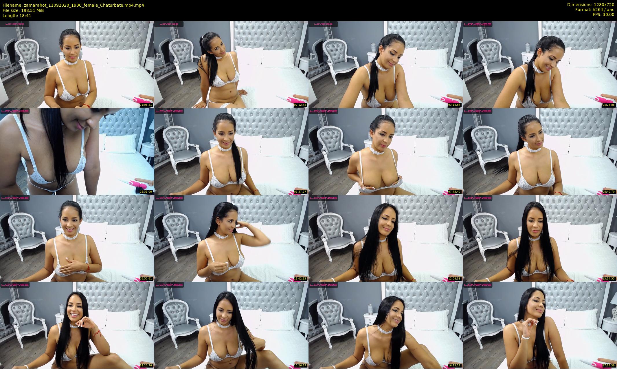 zamarahot — 19 minute Chaturbate female cam show recording, 720p, Sep 11, 2020