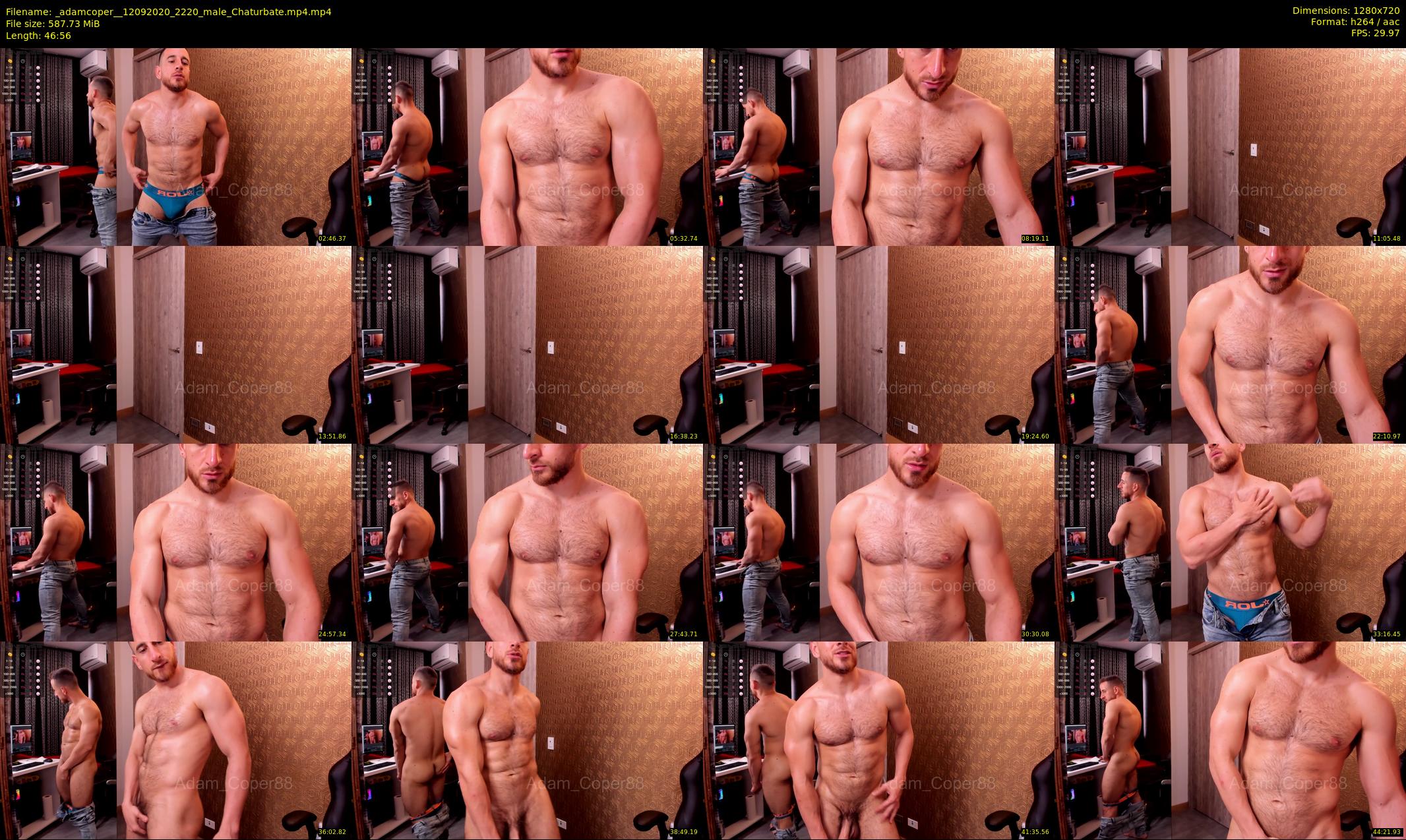 _adamcoper_ — 47 minute Chaturbate male cam show recording, 720p, Sep 12, 2020