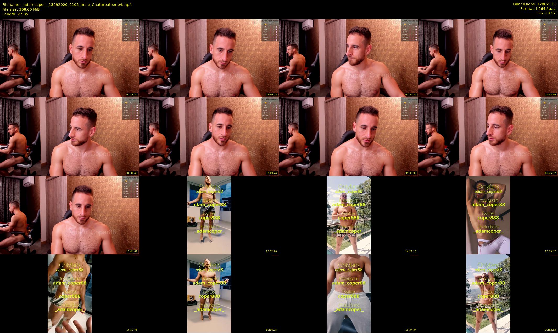 _adamcoper_ — 23 minute Chaturbate male cam show recording, 720p, Sep 13, 2020