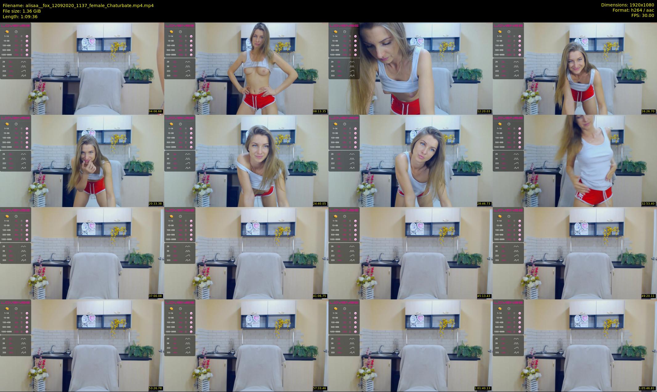 alisaa__fox — 70 minute Chaturbate female cam show recording, 1080p, Sep 12, 2020