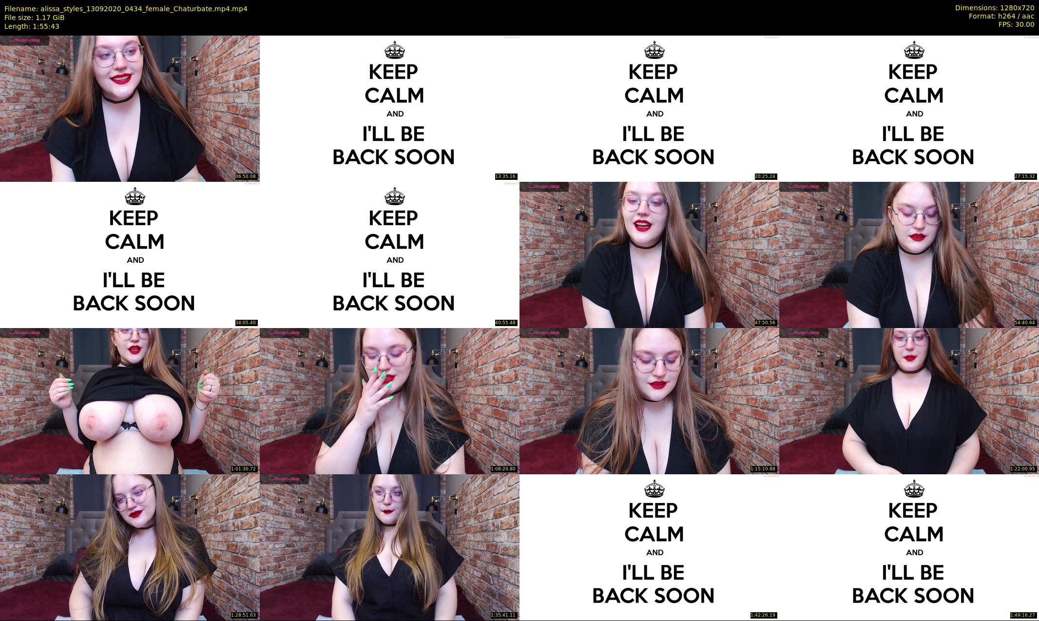 alissa_styles — 116 minute Chaturbate female cam show recording, 720p, Sep 13, 2020