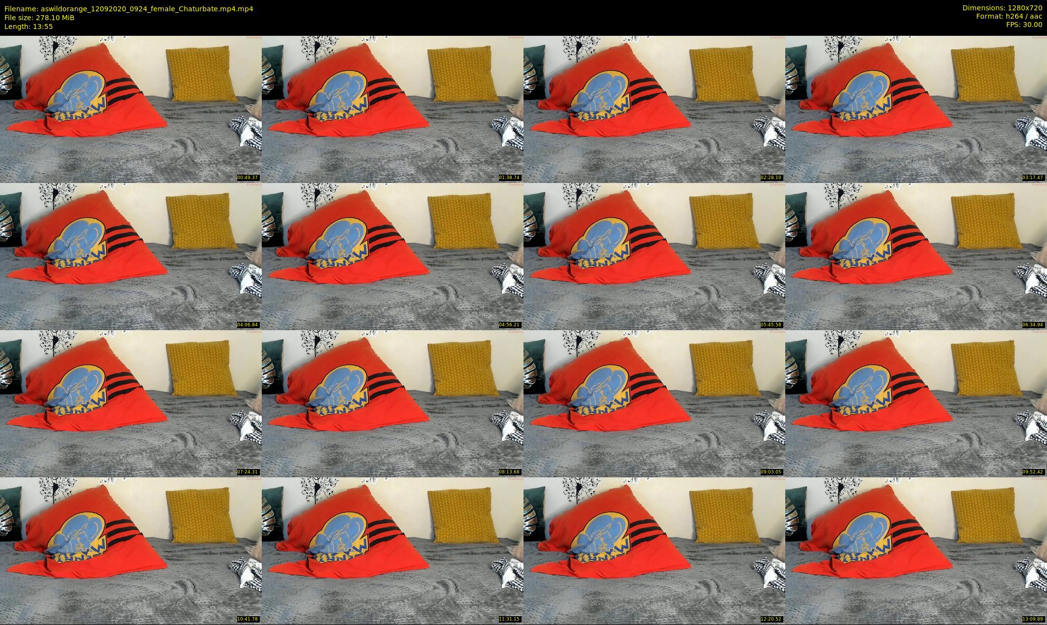 aswildorange — 14 minute Chaturbate female cam show recording, 720p, Sep 12, 2020