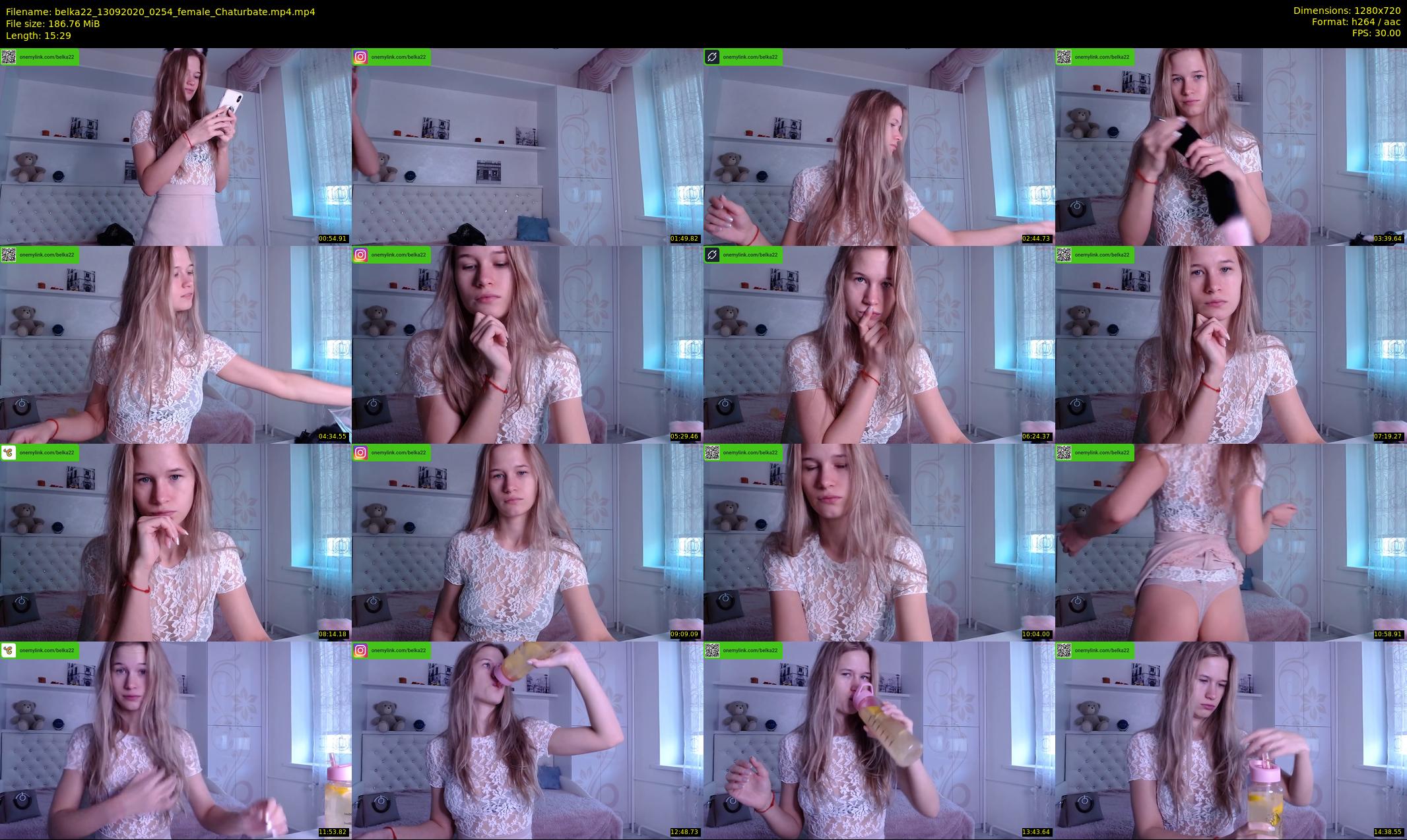 belka22 — 16 minute Chaturbate female cam show recording, 720p, Sep 13, 2020