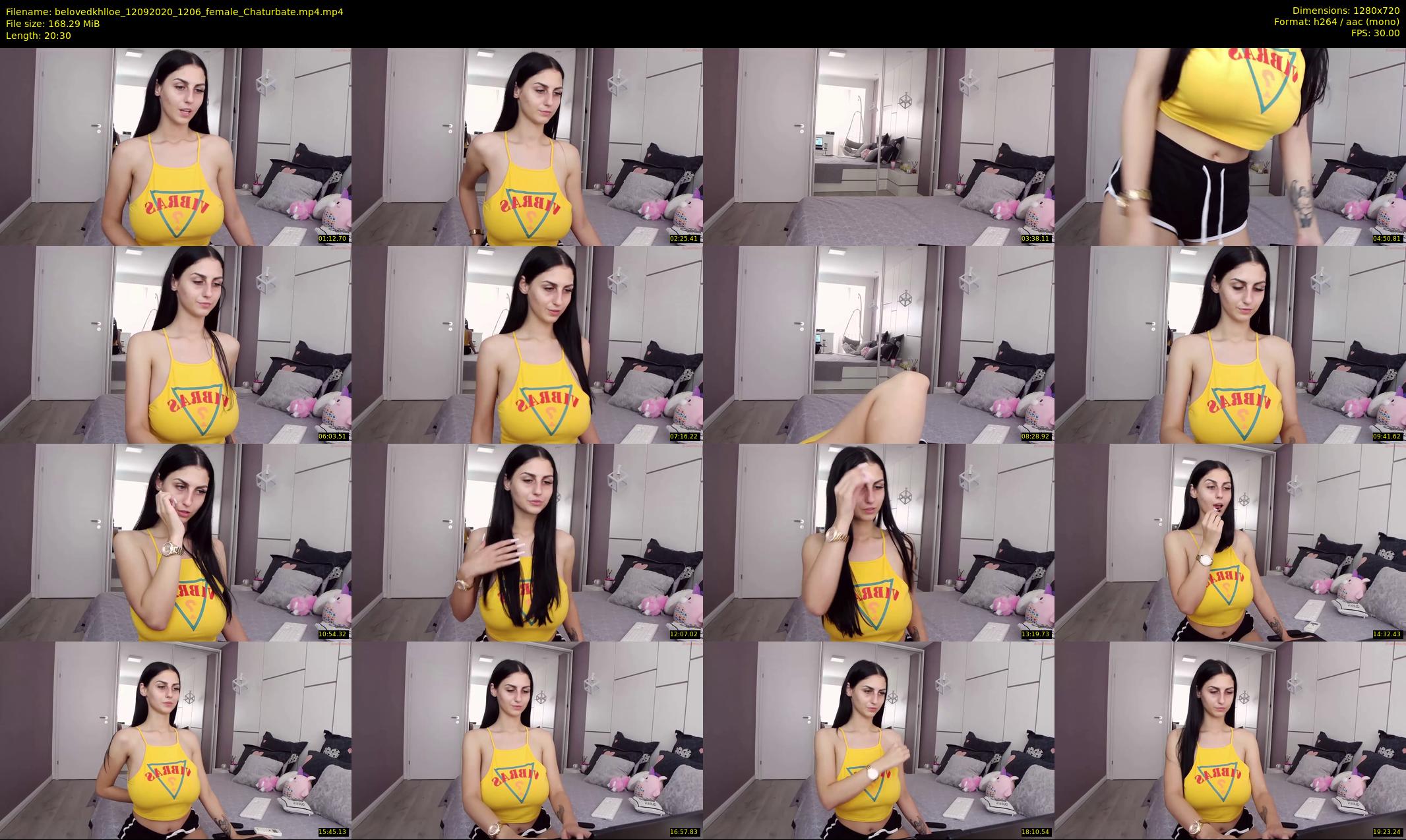 belovedkhlloe — 21 minute Chaturbate female cam show recording, 720p, Sep 12, 2020