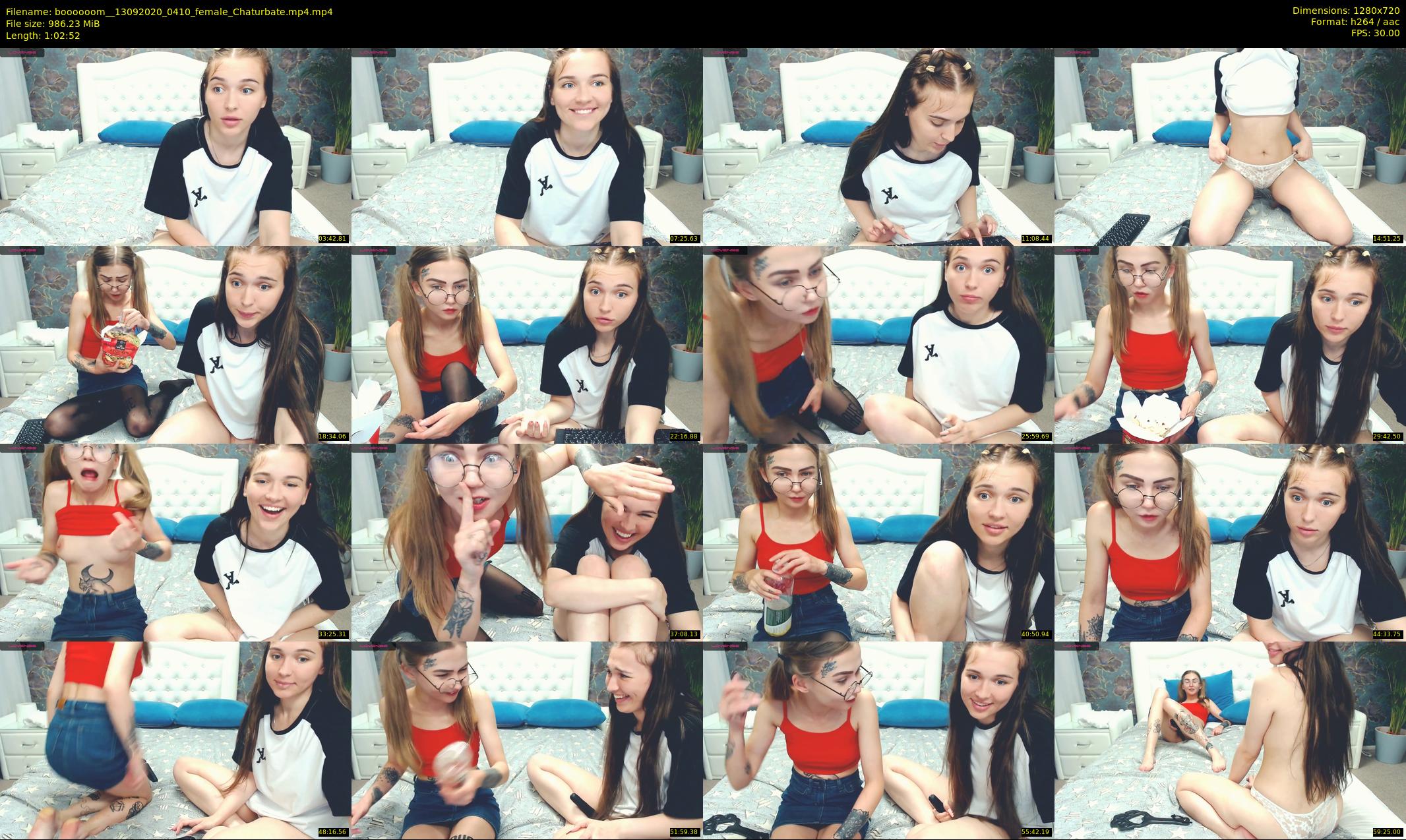 boooooom_ — 63 minute Chaturbate female cam show recording, 720p, Sep 13, 2020
