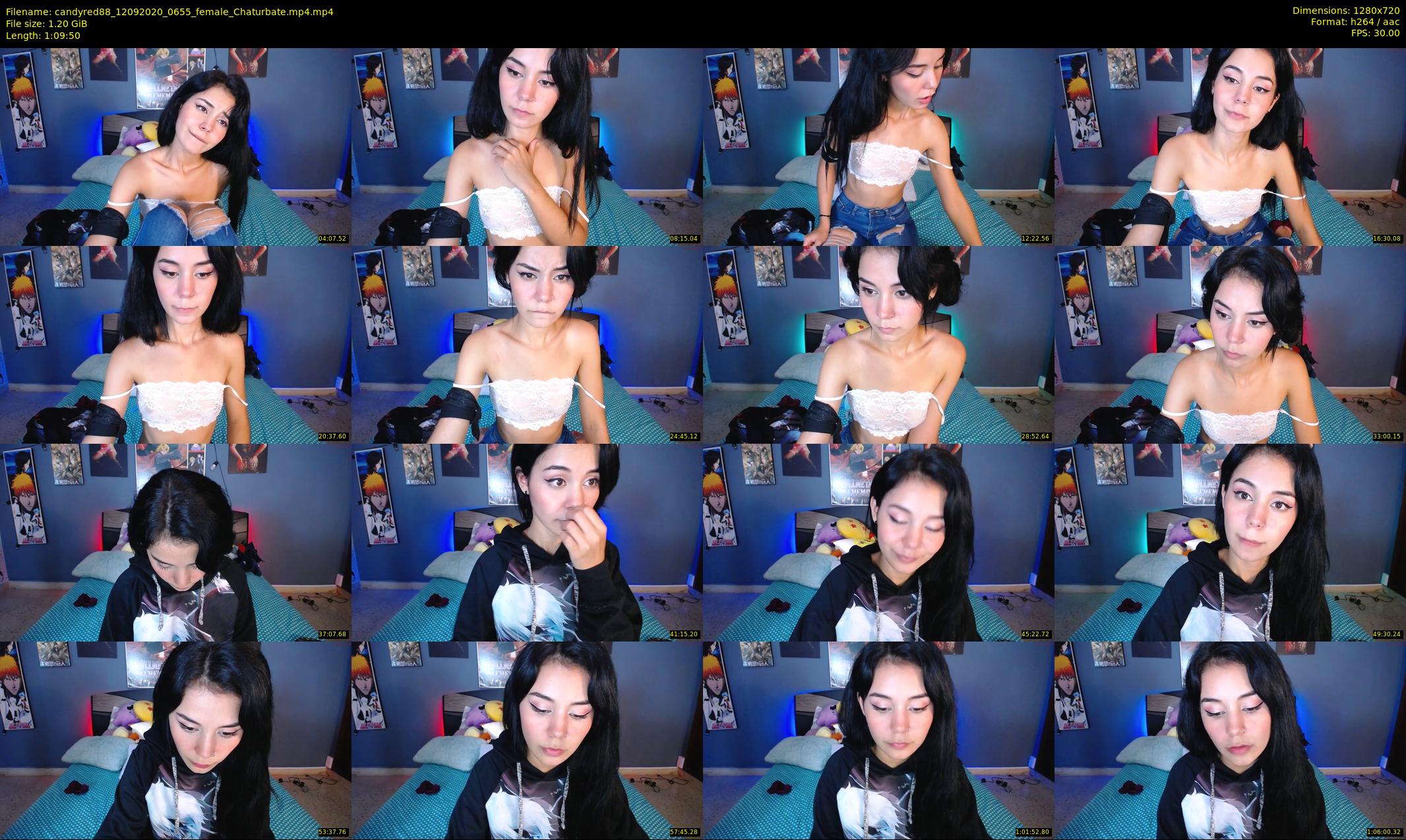 candyred88 — 70 minute Chaturbate female cam show recording, 720p, Sep 12, 2020