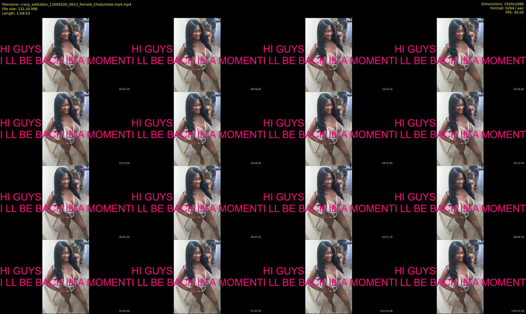 crazy_addixtion — 70 minute Chaturbate female cam show recording, 1080p, Sep 12, 2020