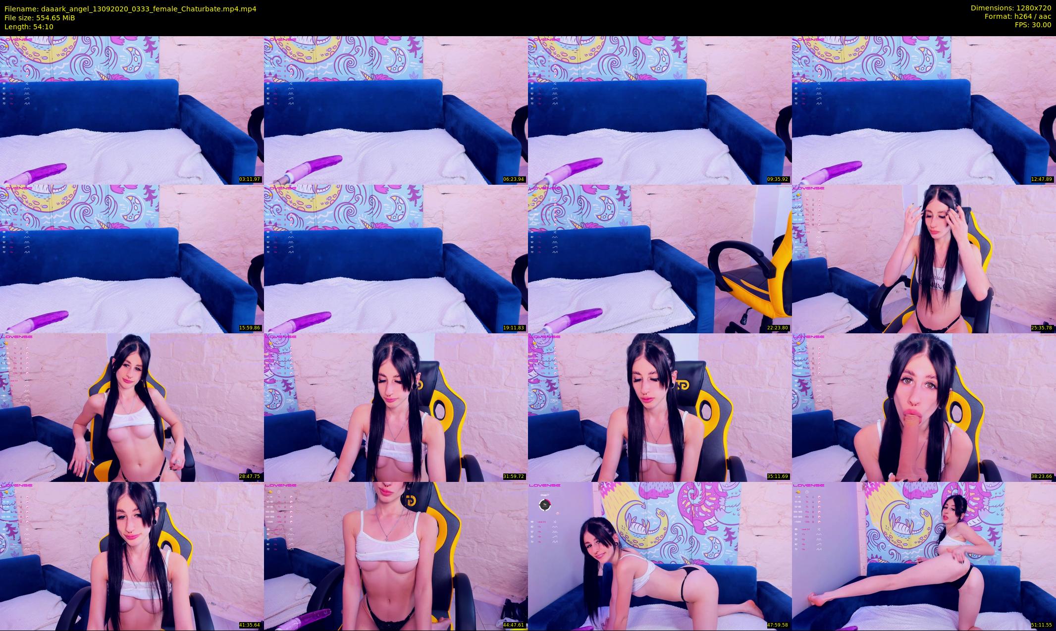daaark_angel — 55 minute Chaturbate female cam show recording, 720p, Sep 13, 2020