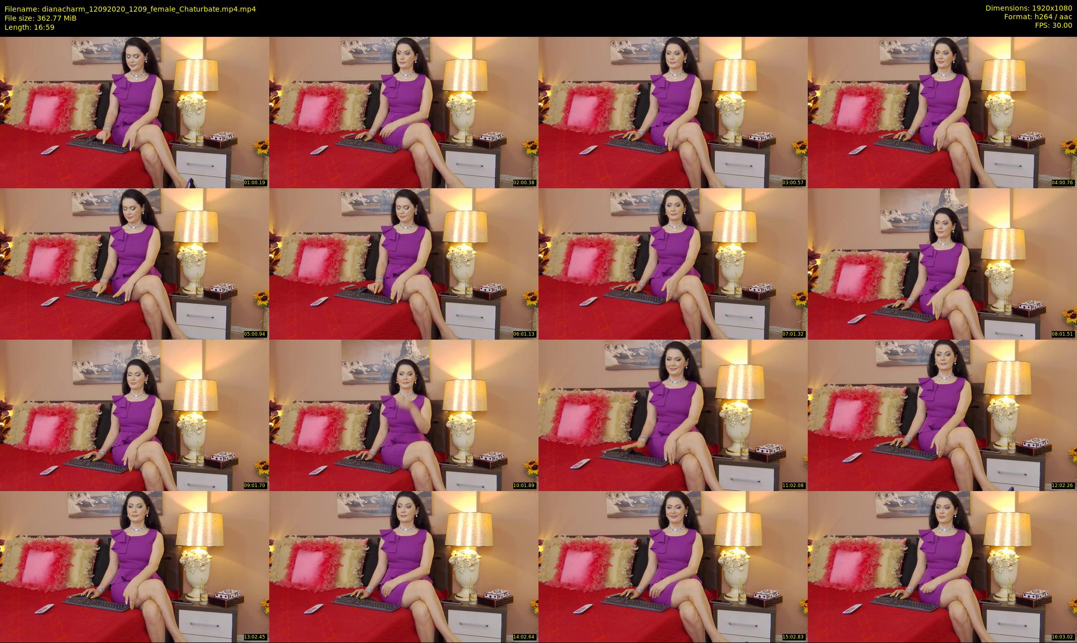 dianacharm — 17 minute Chaturbate female cam show recording, 1080p, Sep 12, 2020