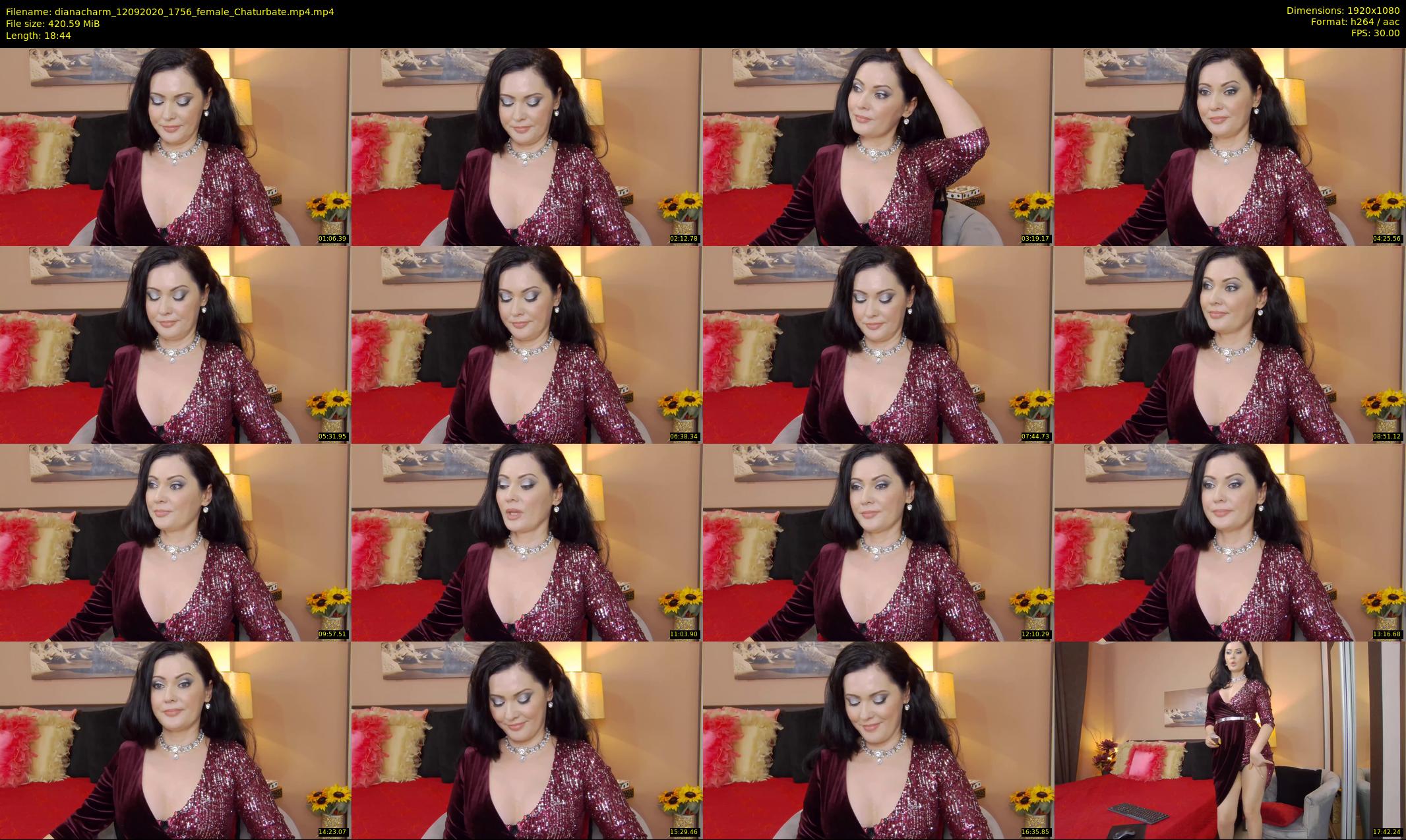 dianacharm — 19 minute Chaturbate female cam show recording, 1080p, Sep 12, 2020