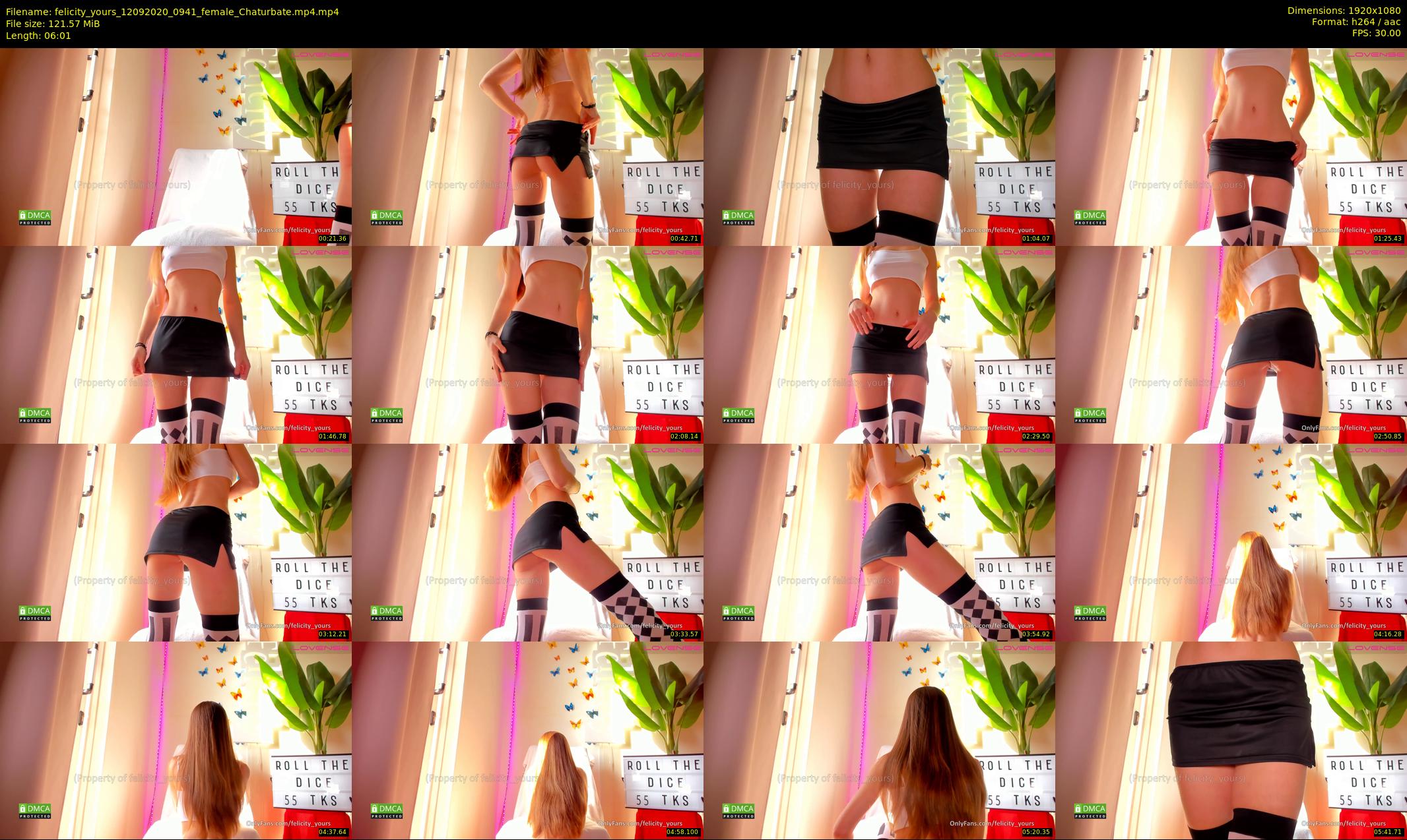 felicity_yours — 7 minute Chaturbate female cam show recording, 1080p, Sep 12, 2020