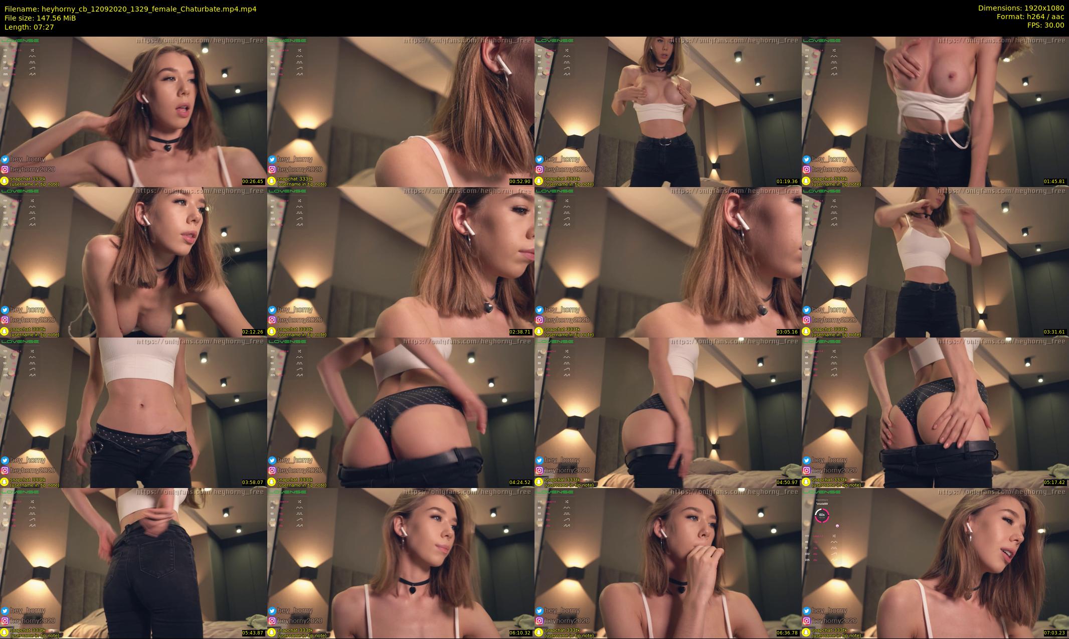heyhorny_cb — 8 minute Chaturbate couple cam show recording, 1080p, Sep 12, 2020