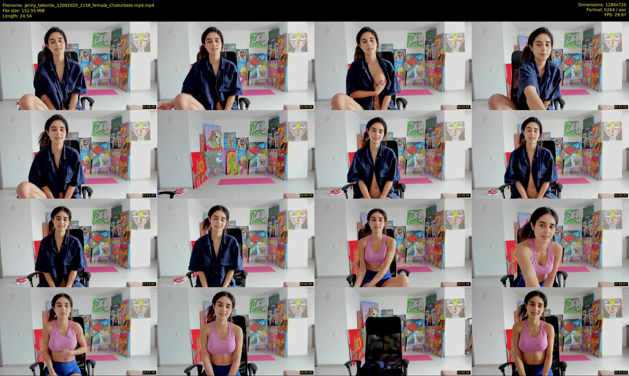 jenny_taborda — 25 minute Chaturbate female cam show recording, 720p, Sep 12, 2020