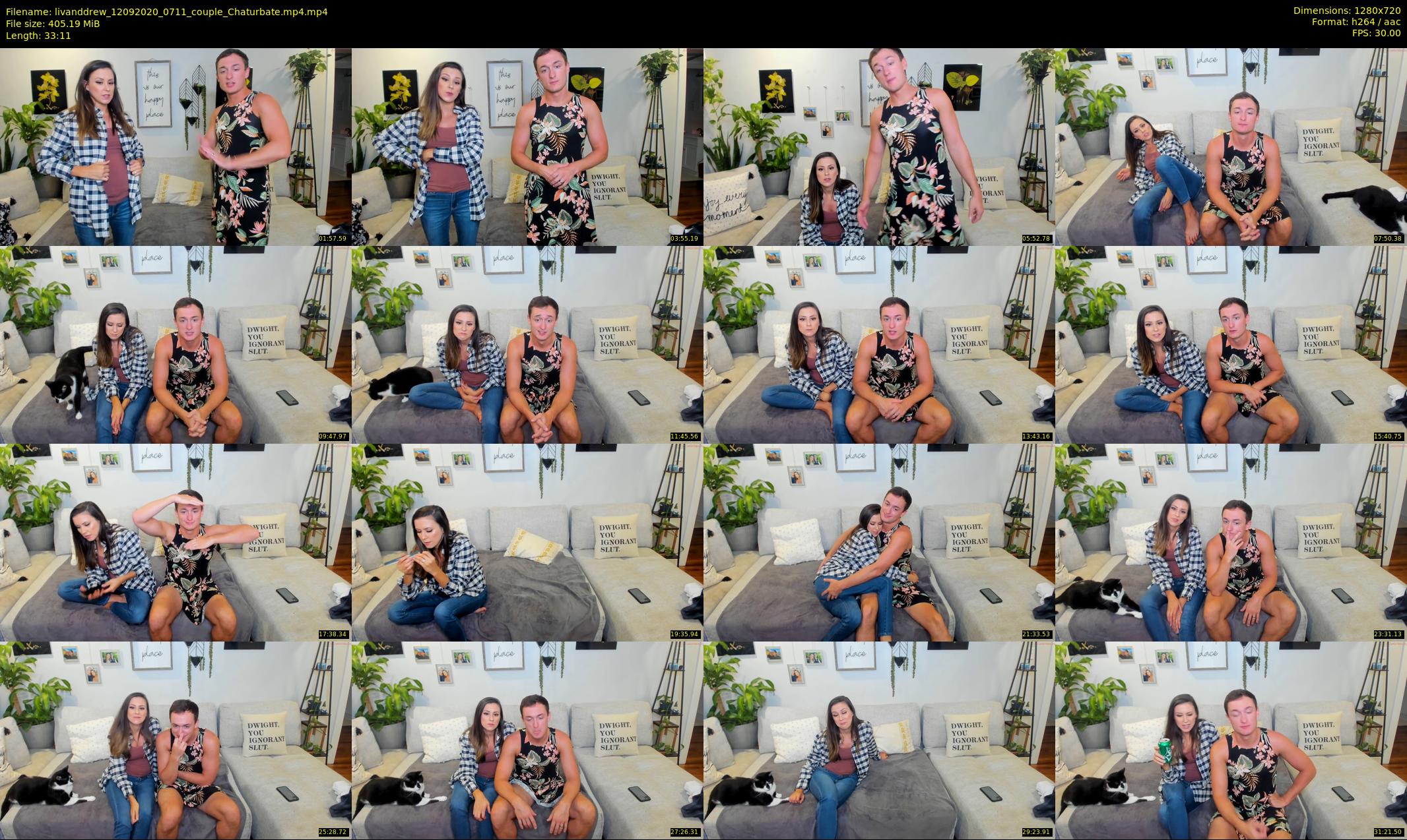 livanddrew — 34 minute Chaturbate couple cam show recording, 720p, Sep 12, 2020