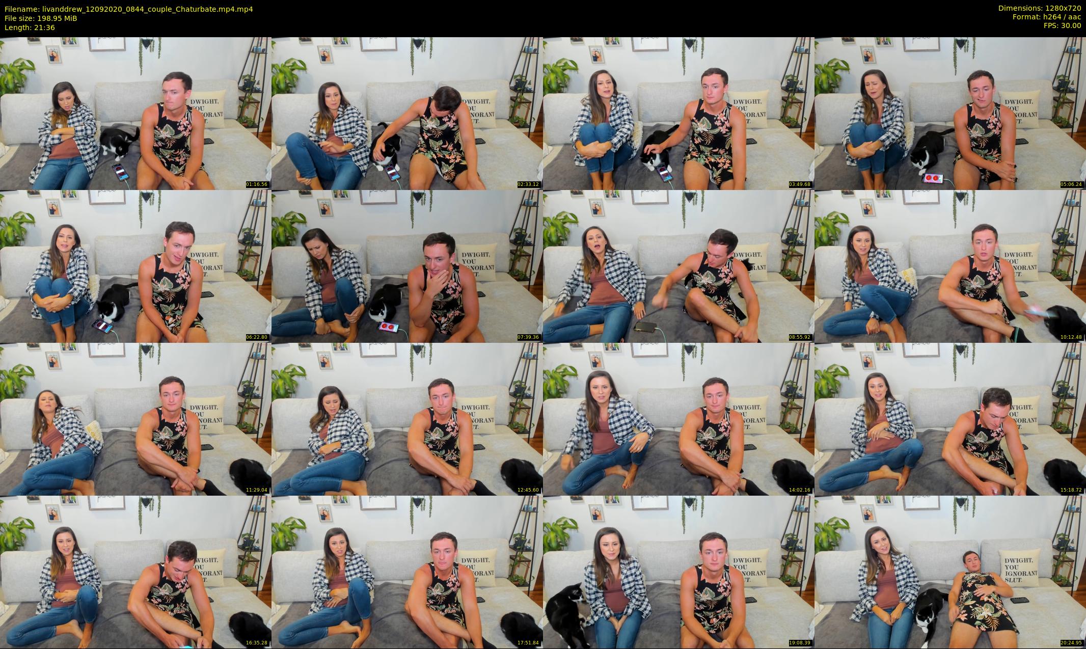 livanddrew — 22 minute Chaturbate couple cam show recording, 720p, Sep 12, 2020
