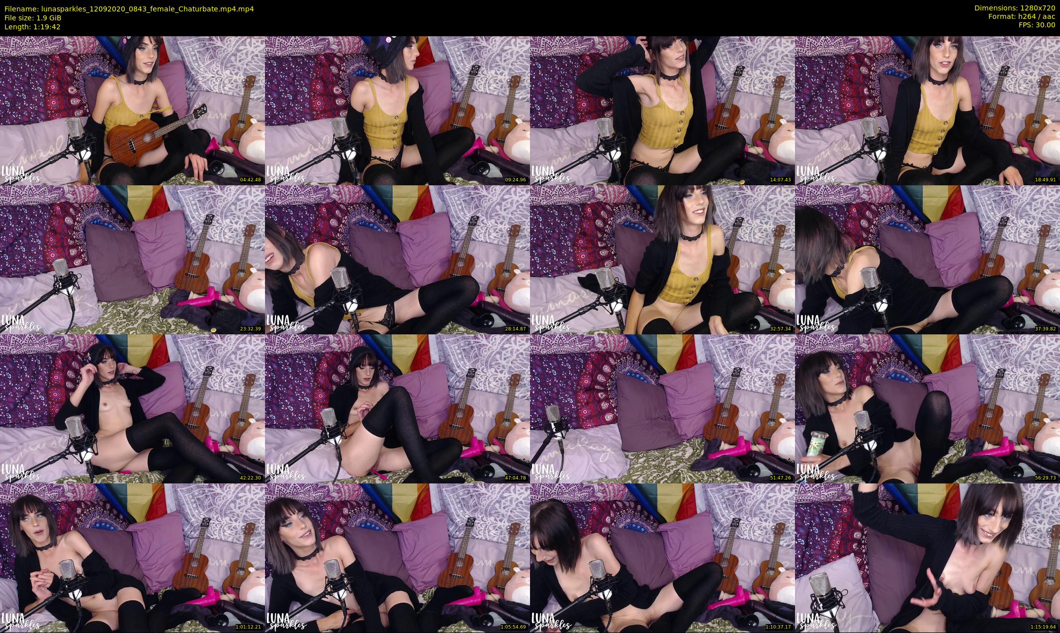 lunasparkles — 80 minute Chaturbate female cam show recording, 720p, Sep 12, 2020