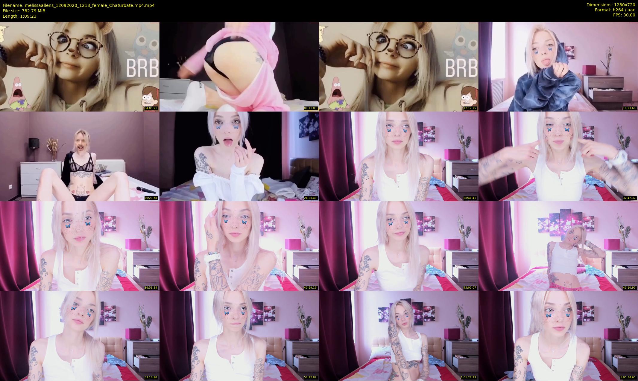melissaallens — 70 minute Chaturbate female cam show recording, 720p, Sep 12, 2020