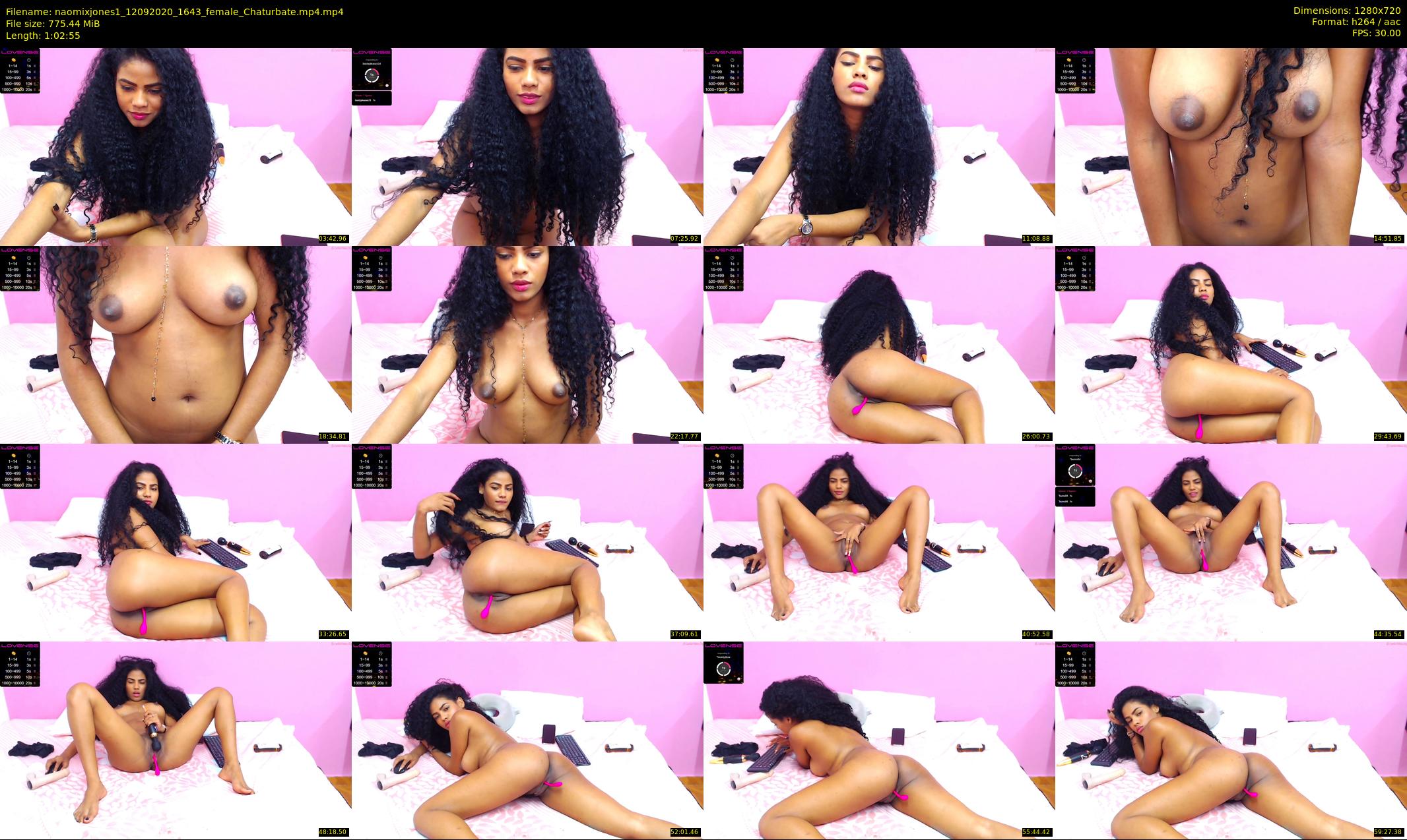 naomixjones1 — 63 minute Chaturbate female cam show recording, 720p, Sep 12, 2020