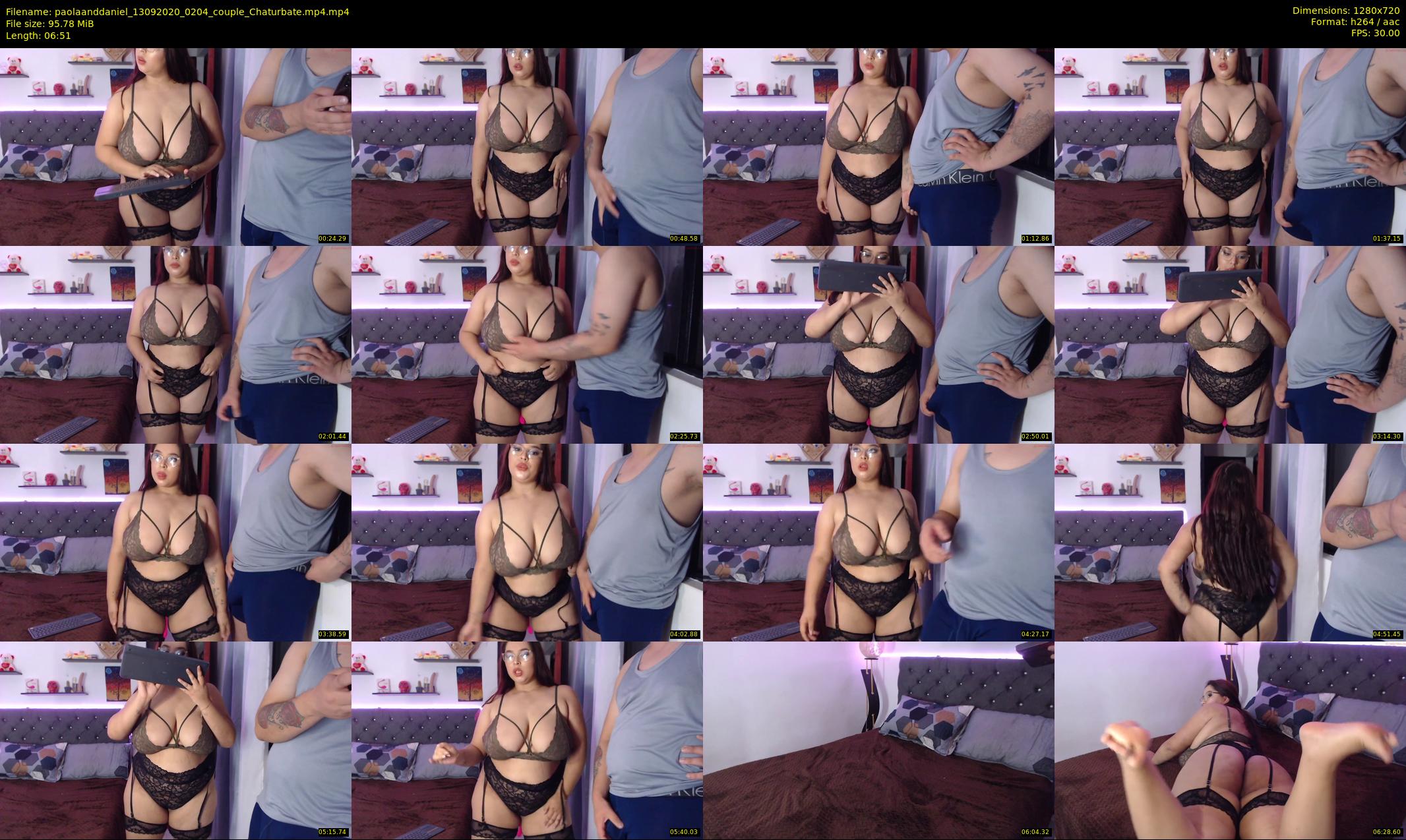 paolaanddaniel — 7 minute Chaturbate couple cam show recording, 720p, Sep 13, 2020