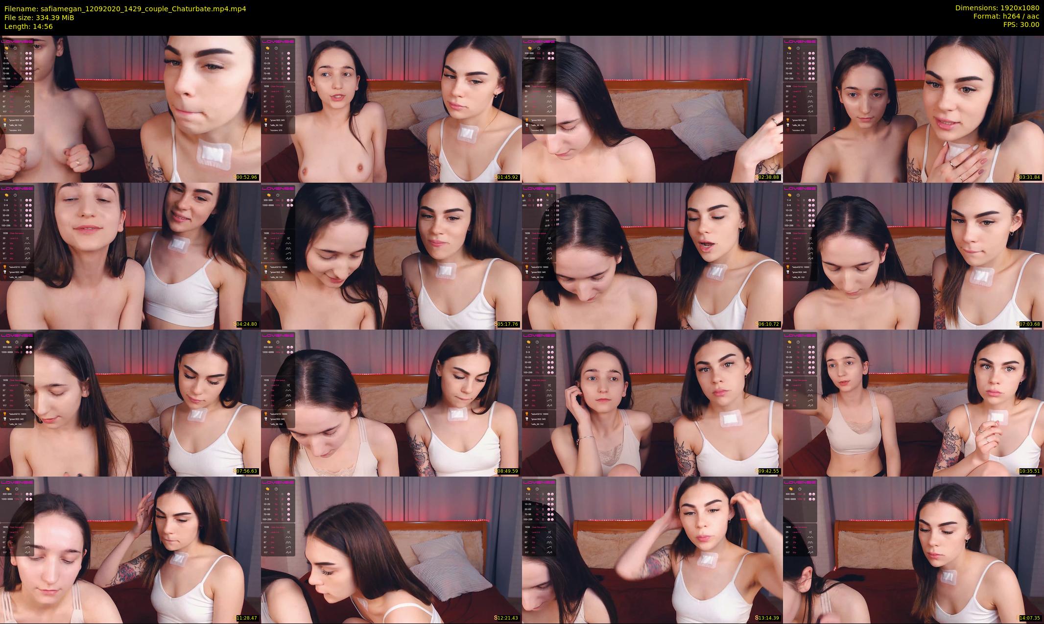 safiamegan — 15 minute Chaturbate couple cam show recording, 1080p, Sep 12, 2020