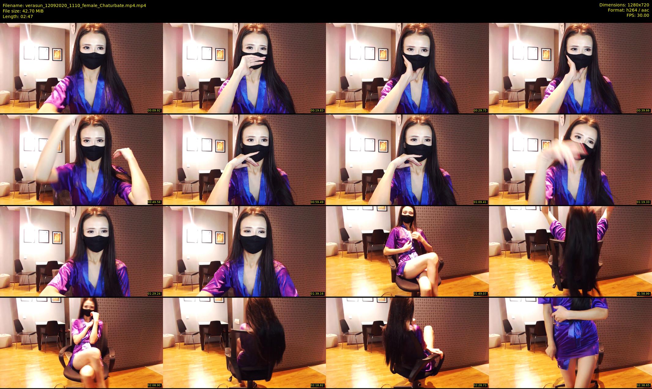 verasun — 3 minute Chaturbate female cam show recording, 720p, Sep 12, 2020
