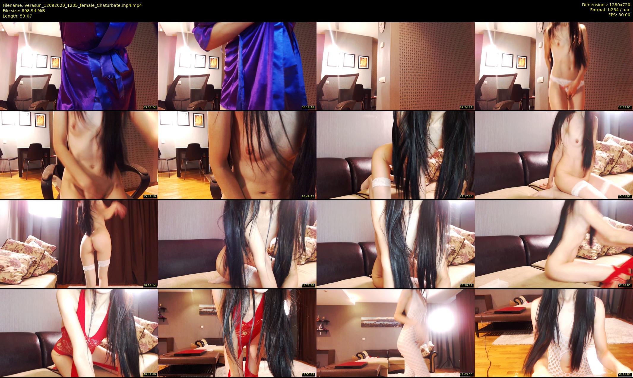 verasun — 54 minute Chaturbate female cam show recording, 720p, Sep 12, 2020