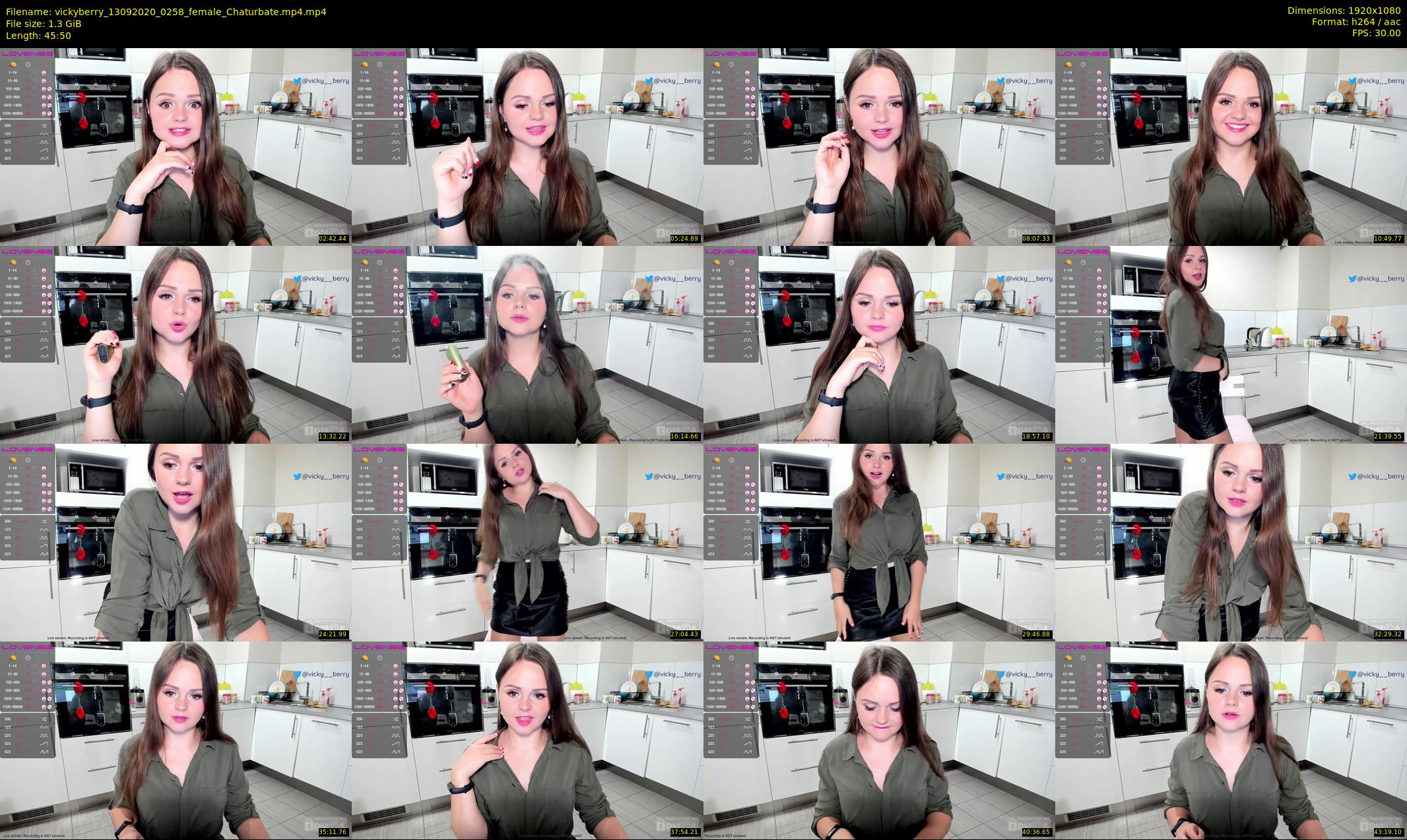 vickyberry — 46 minute Chaturbate female cam show recording, 1080p, Sep 13, 2020