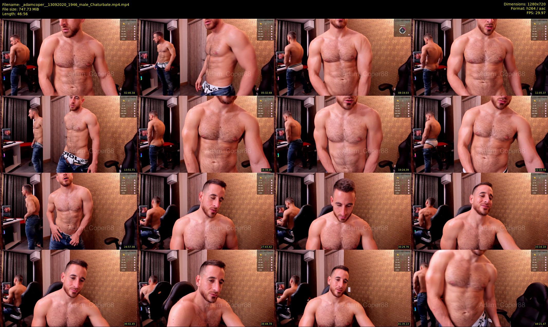 _adamcoper_ — 47 minute Chaturbate male cam show recording, 720p, Sep 13, 2020