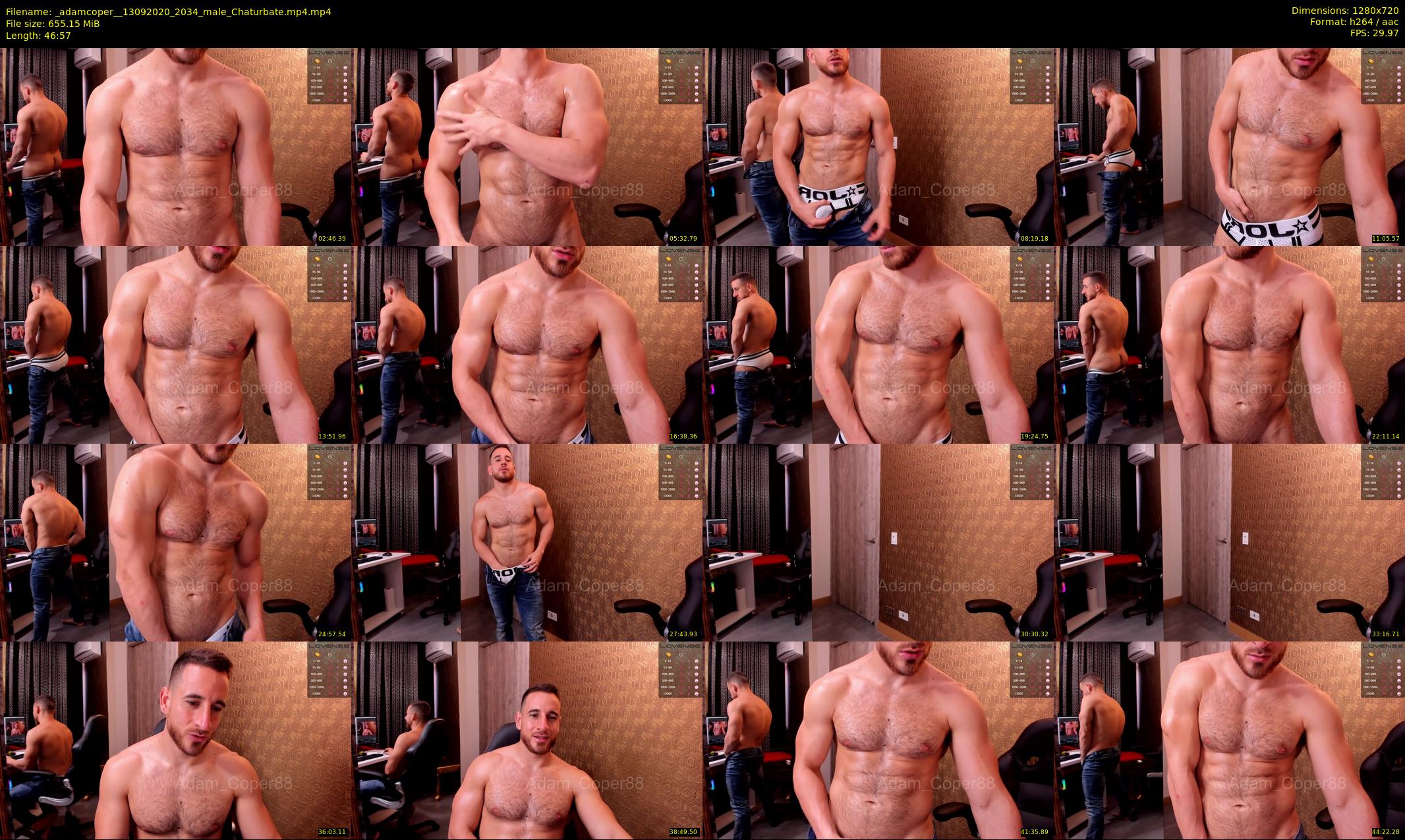 _adamcoper_ — 47 minute Chaturbate male cam show recording, 720p, Sep 13, 2020