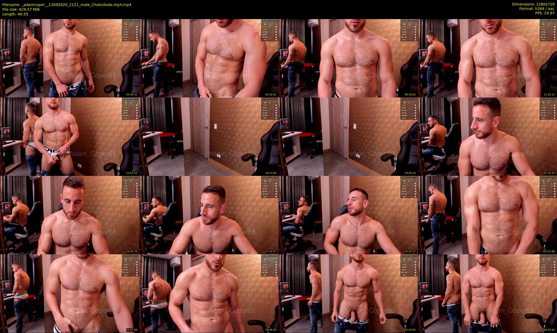 _adamcoper_ — 47 minute Chaturbate male cam show recording, 720p, Sep 13, 2020