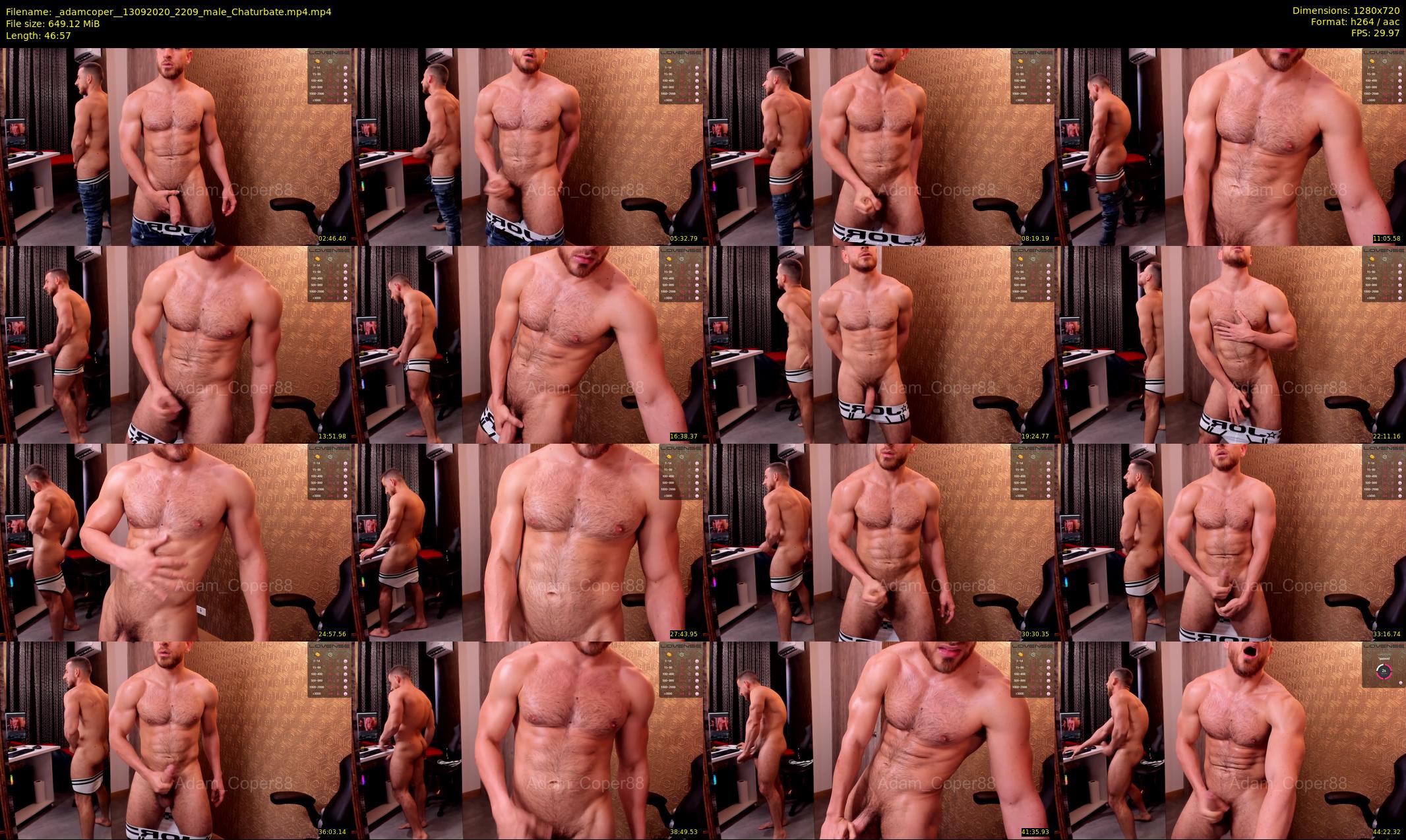 _adamcoper_ — 47 minute Chaturbate male cam show recording, 720p, Sep 13, 2020