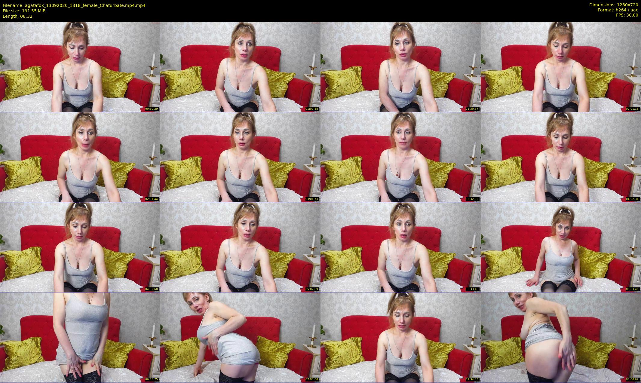 agatafox — 9 minute Chaturbate female cam show recording, 720p, Sep 13, 2020