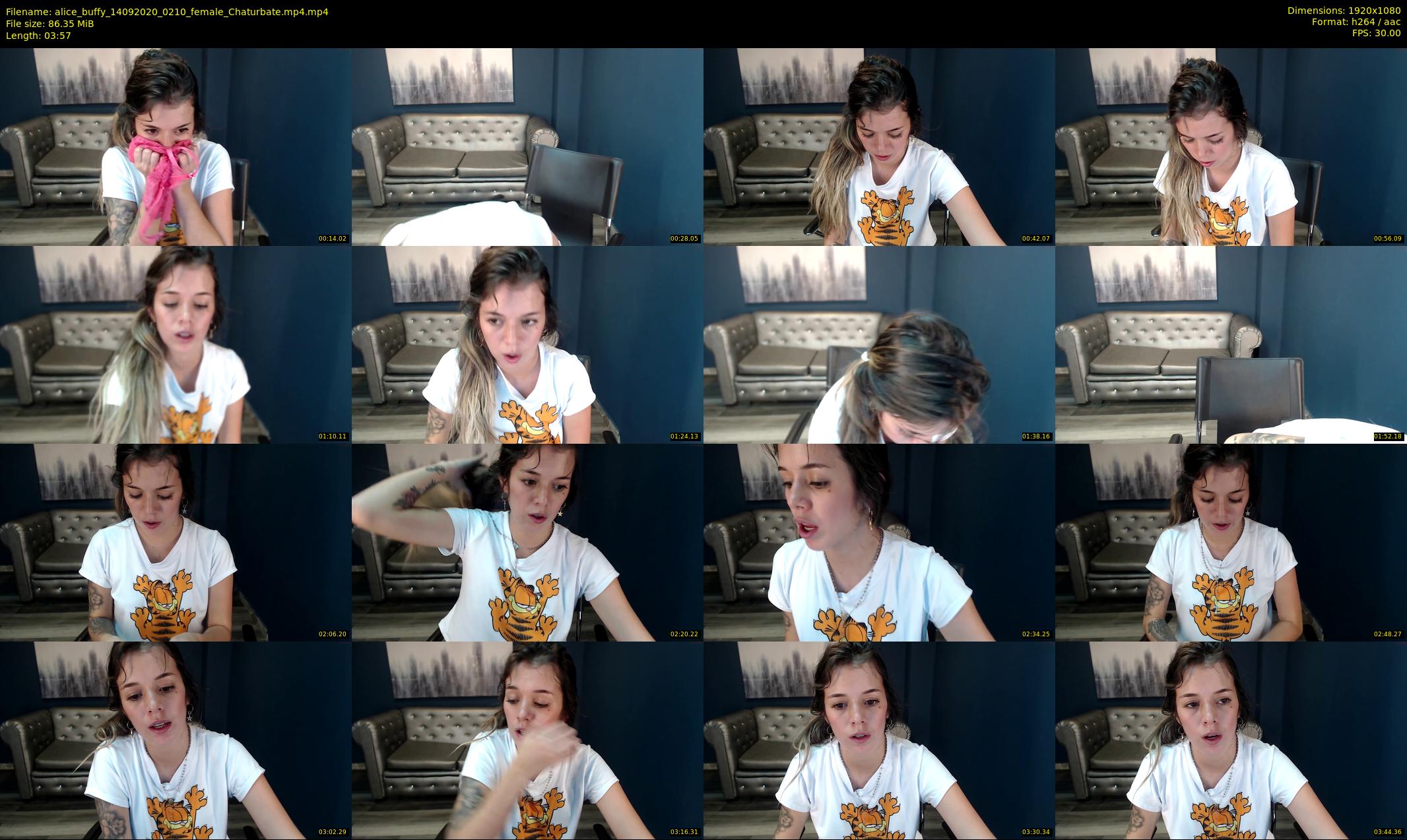 alice_buffy — 4 minute Chaturbate female cam show recording, 1080p, Sep 14, 2020