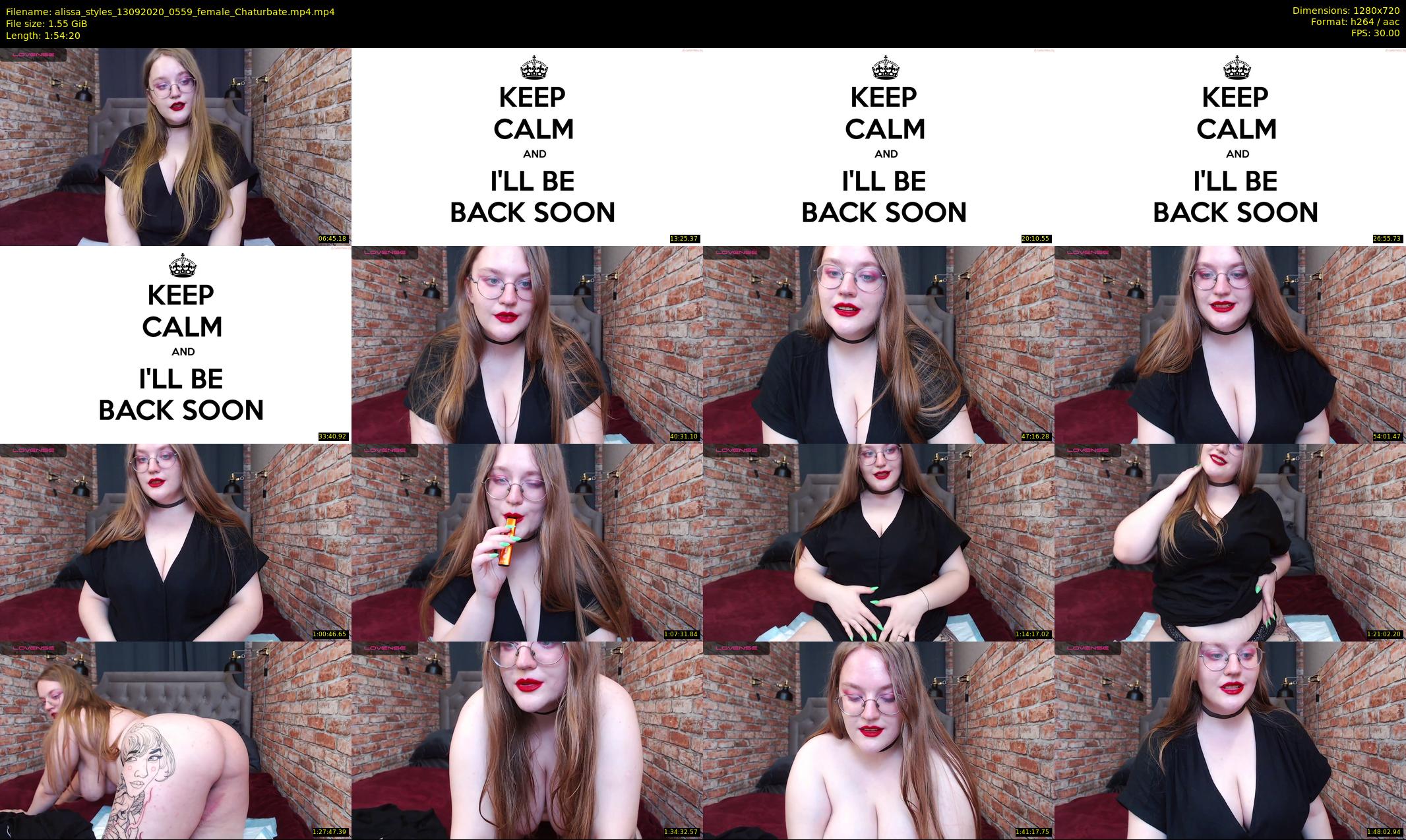 alissa_styles — 115 minute Chaturbate female cam show recording, 720p, Sep 13, 2020