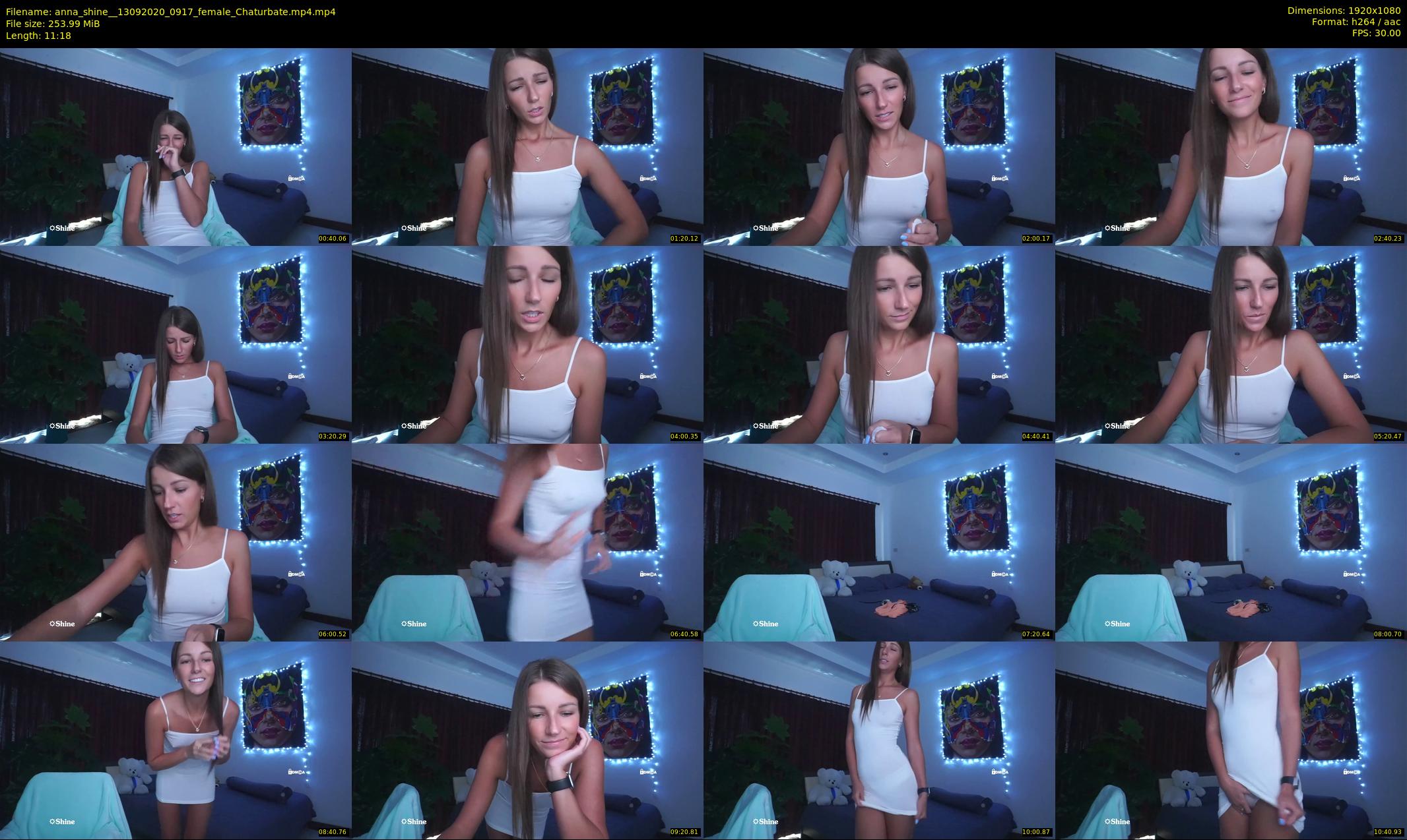 anna_shine_ — 12 minute Chaturbate female cam show recording, 1080p, Sep 13, 2020