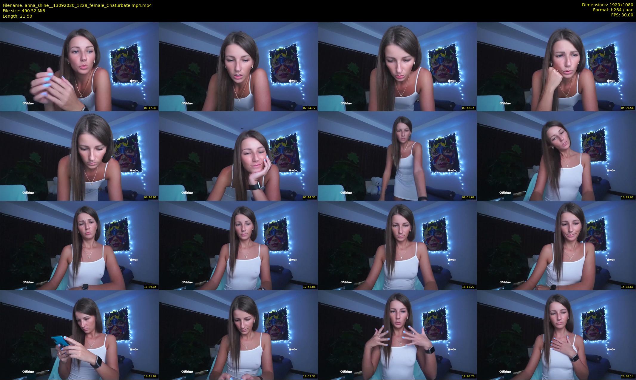 anna_shine_ — 22 minute Chaturbate female cam show recording, 1080p, Sep 13, 2020