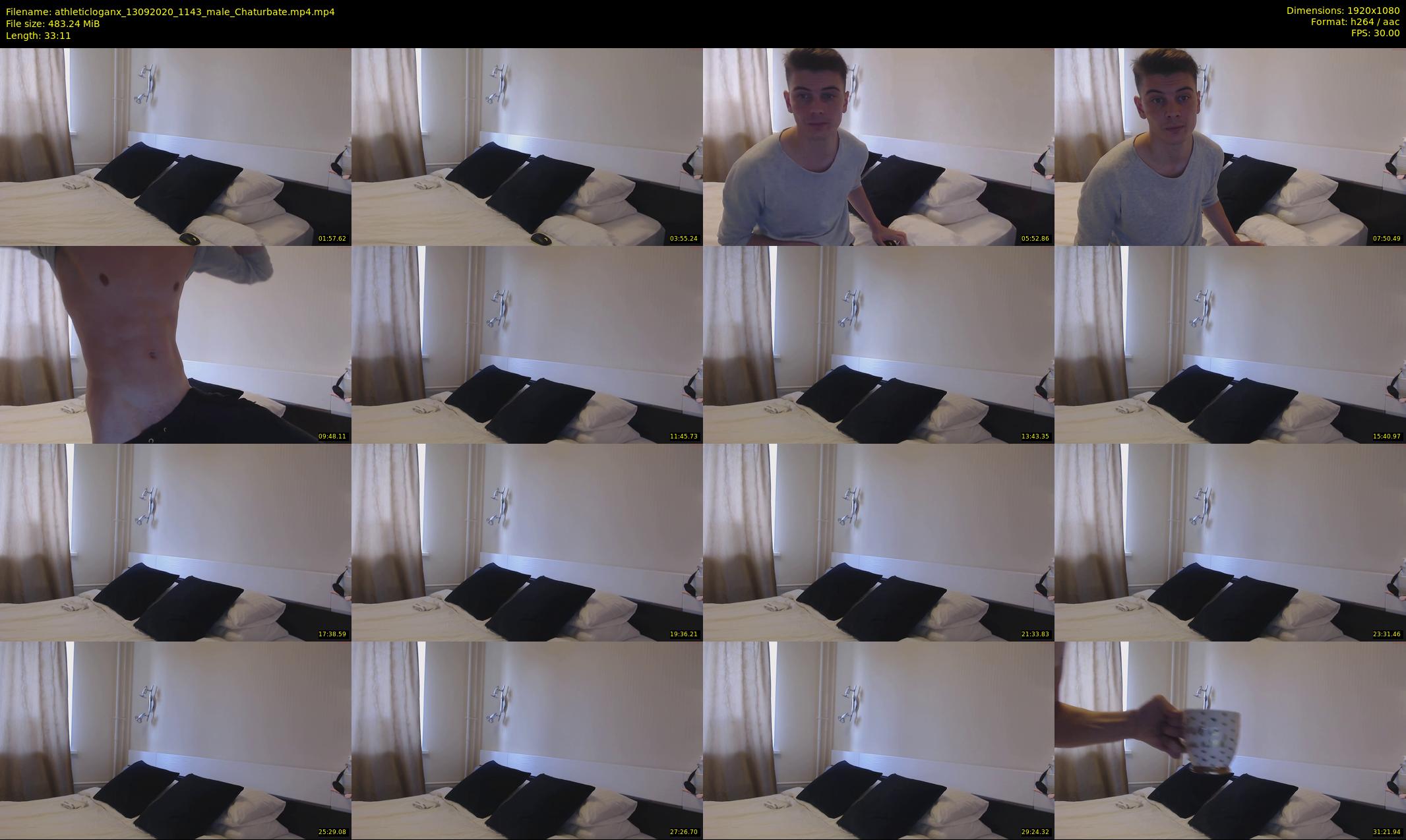 athleticloganx — 34 minute Chaturbate male cam show recording, 1080p, Sep 13, 2020