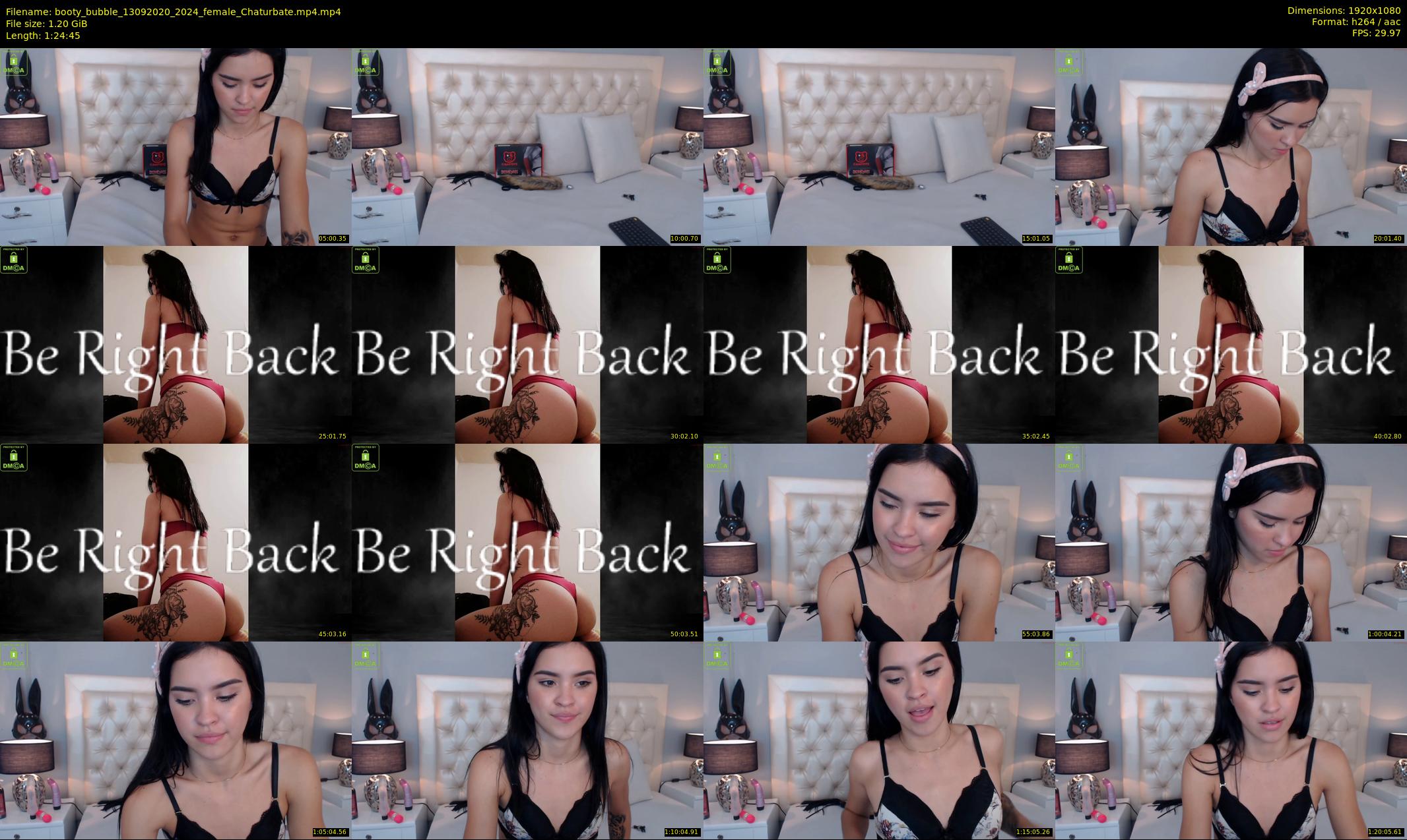 booty_bubble — 85 minute Chaturbate female cam show recording, 1080p, Sep 13, 2020
