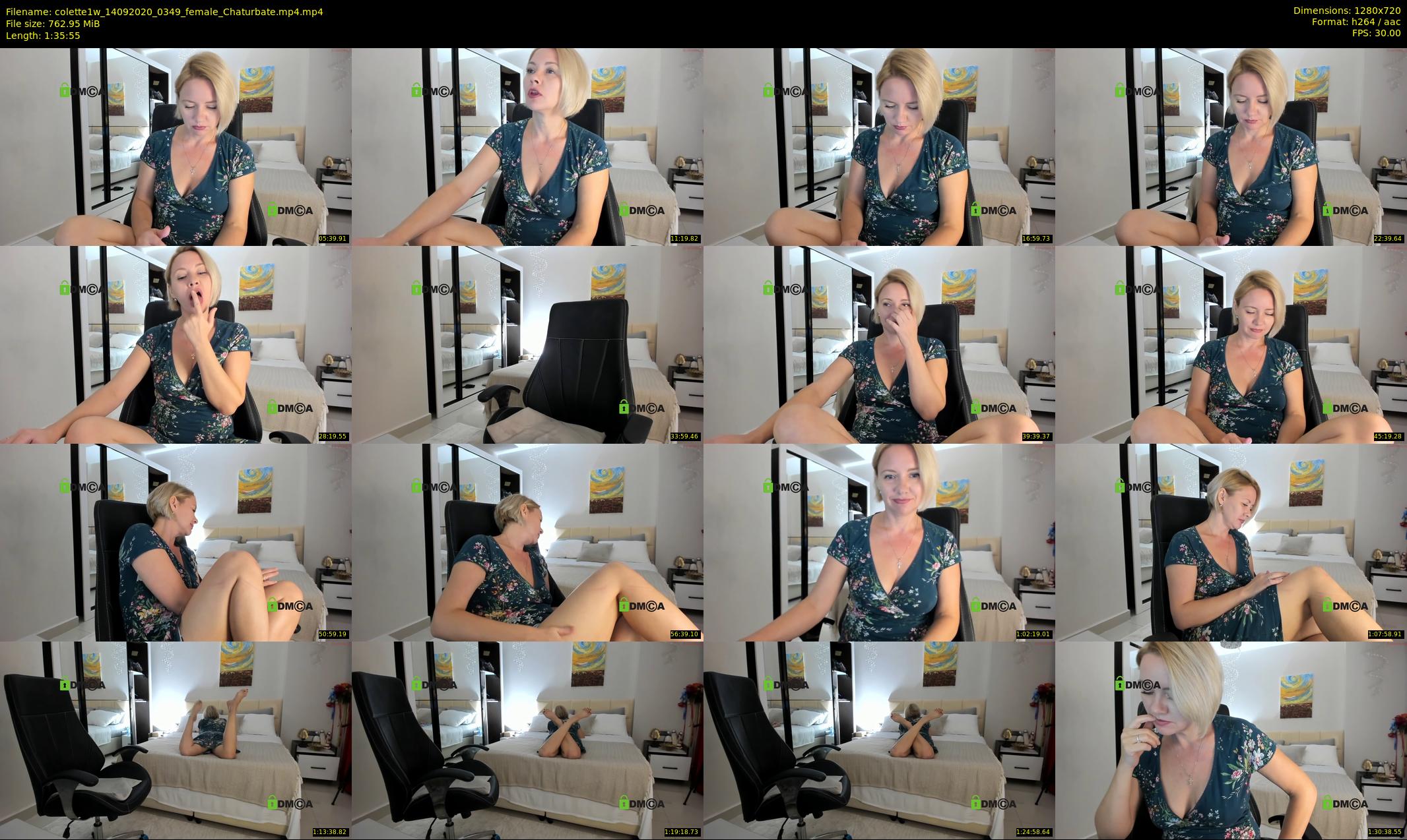 colette1w — 96 minute Chaturbate female cam show recording, 720p, Sep 14, 2020