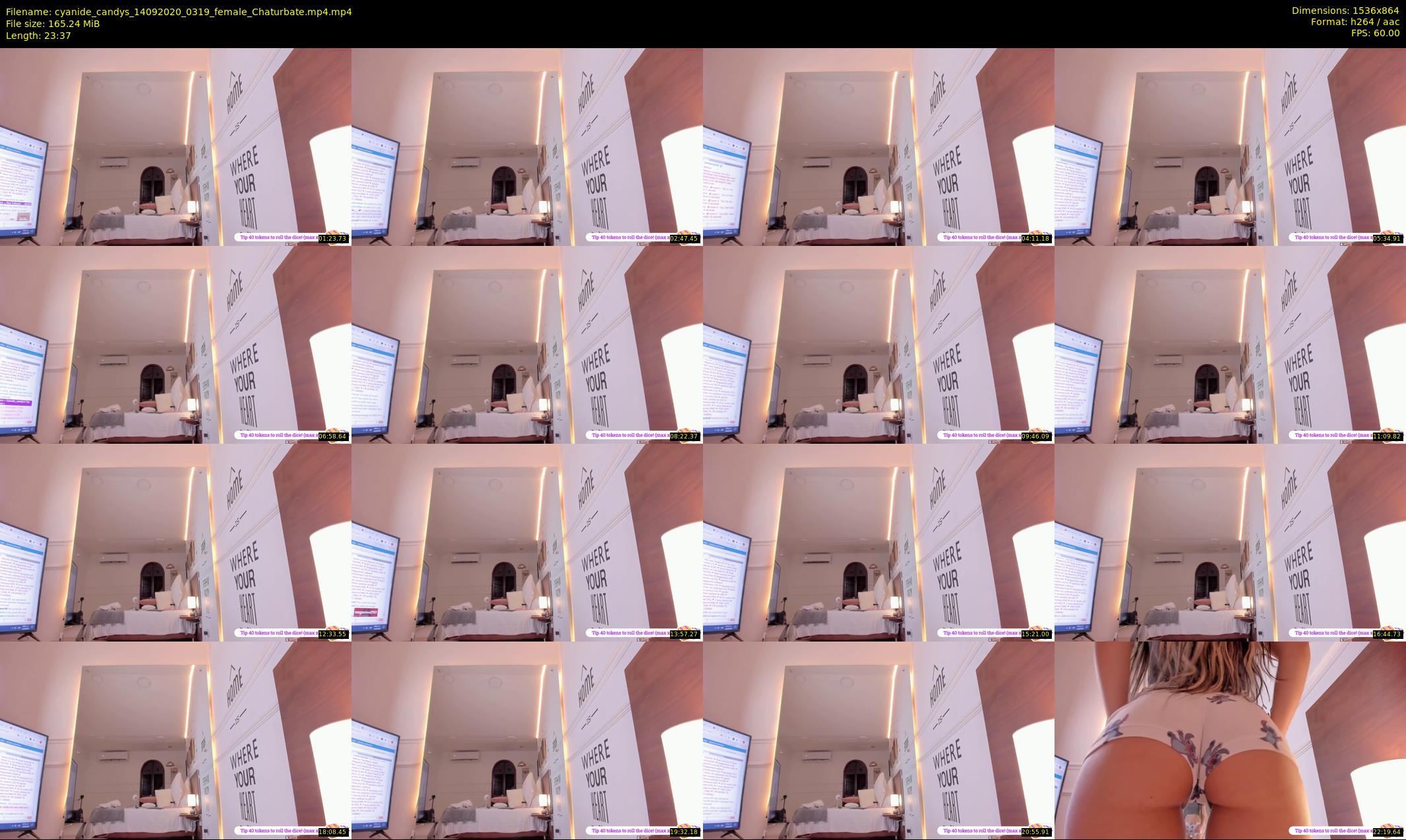 cyanide_candys — 24 minute Chaturbate female cam show recording, 720p, Sep 14, 2020