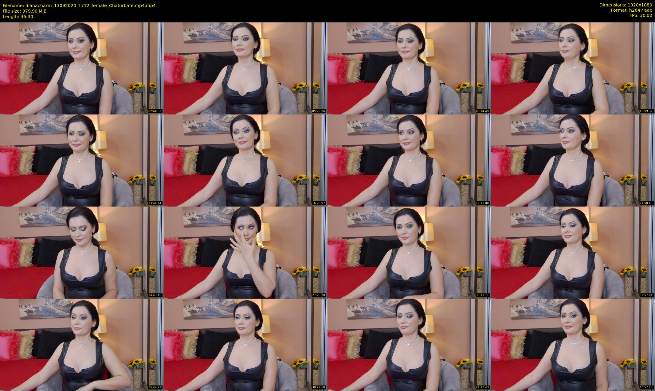 dianacharm — 47 minute Chaturbate female cam show recording, 1080p, Sep 13, 2020