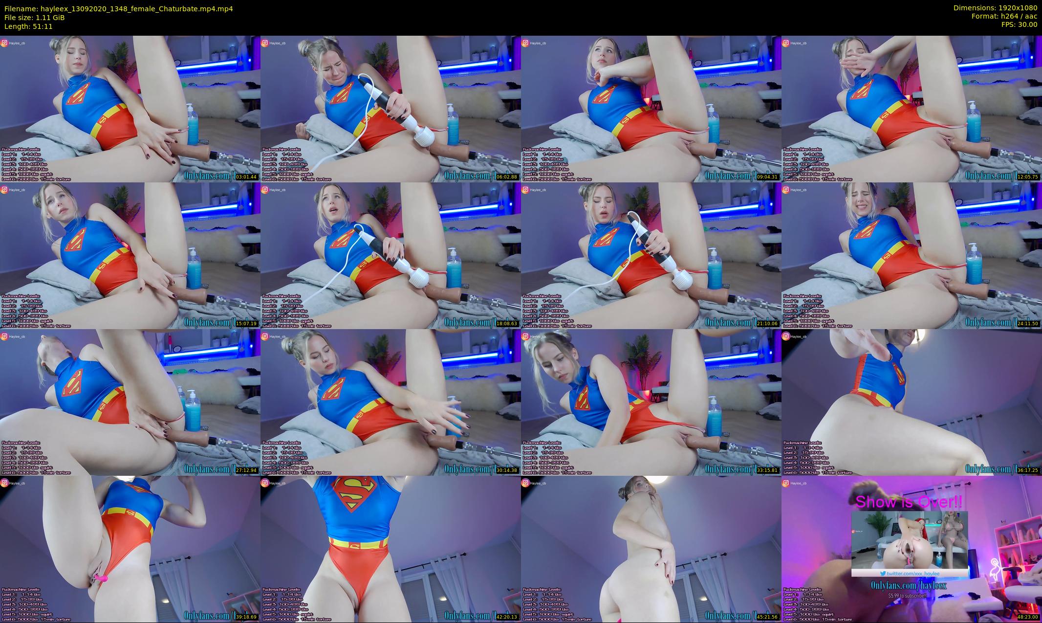 hayleex — 52 minute Chaturbate female cam show recording, 1080p, Sep 13, 2020