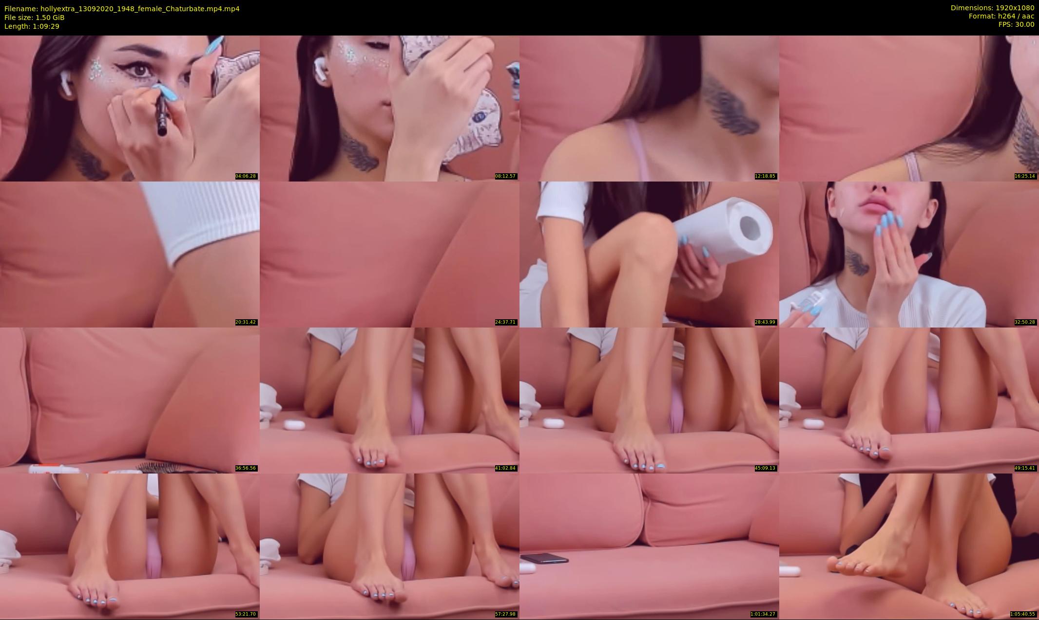 hollyextra — 70 minute Chaturbate female cam show recording, 1080p, Sep 13, 2020