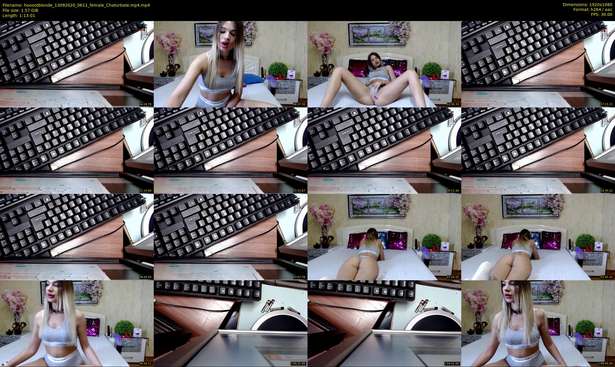 hooootblonde — 74 minute Chaturbate female cam show recording, 1080p, Sep 13, 2020