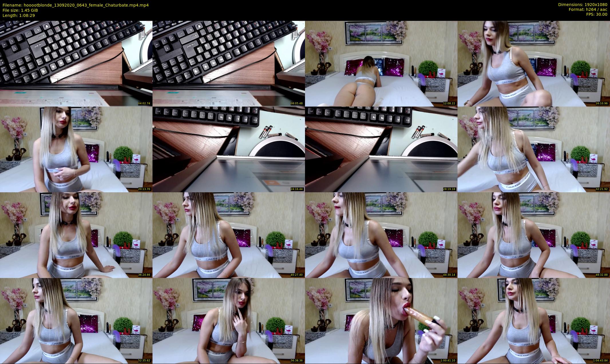 hooootblonde — 69 minute Chaturbate female cam show recording, 1080p, Sep 13, 2020