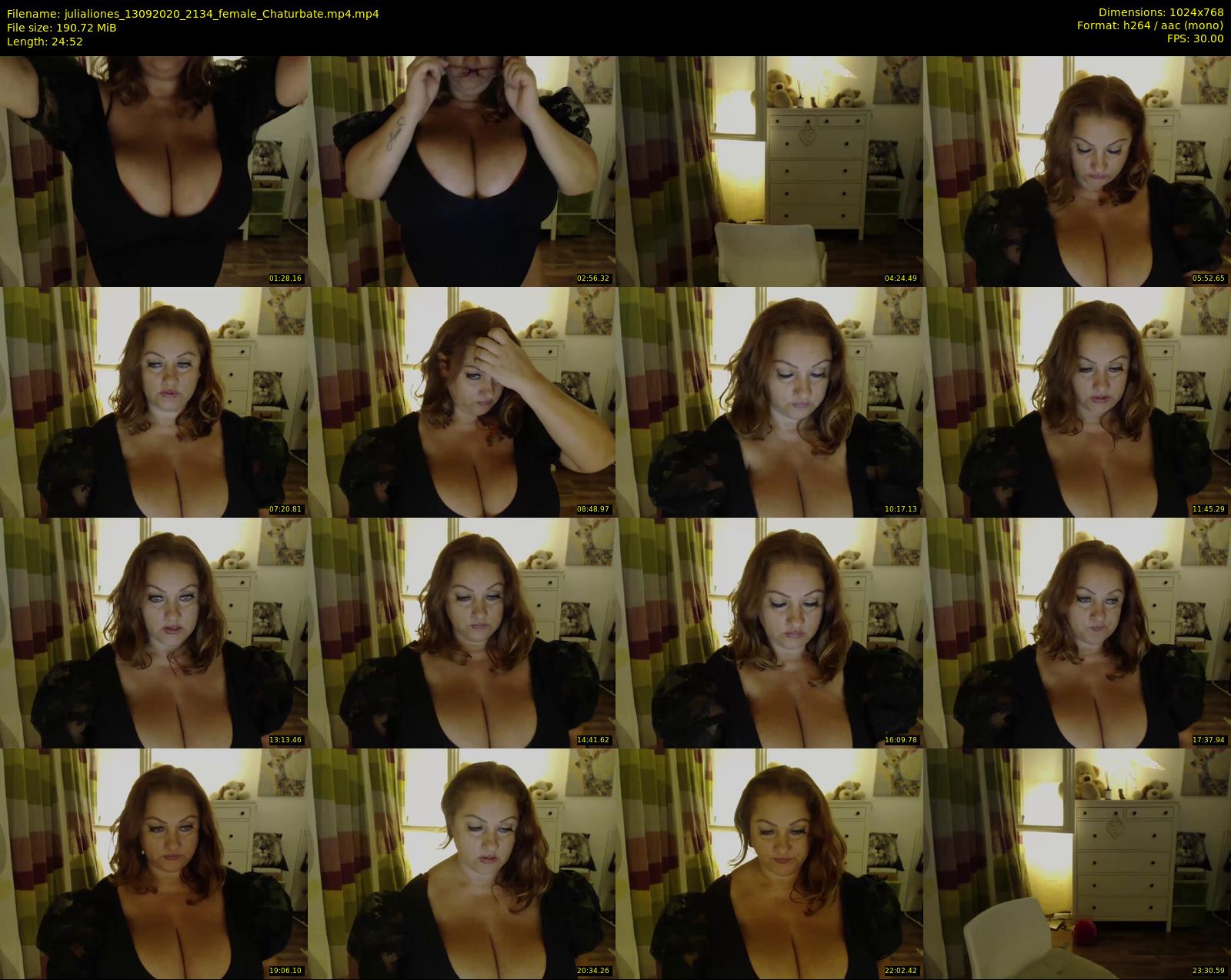 julialiones — 25 minute Chaturbate female cam show recording, 720p, Sep 13, 2020