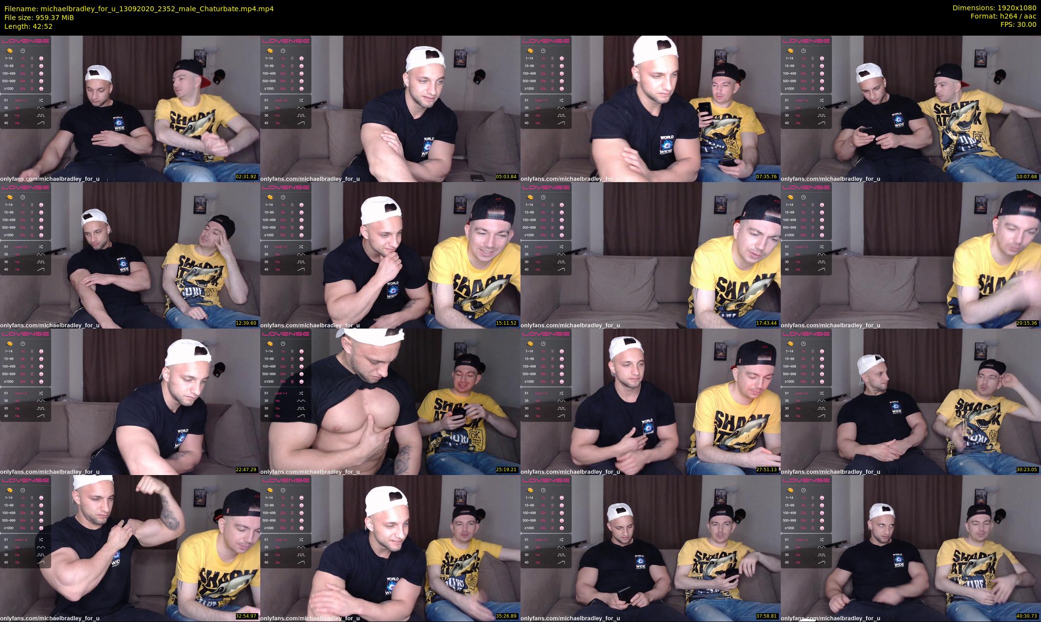 michaelbradley_for_u — 43 minute Chaturbate male cam show recording, 1080p, Sep 13, 2020