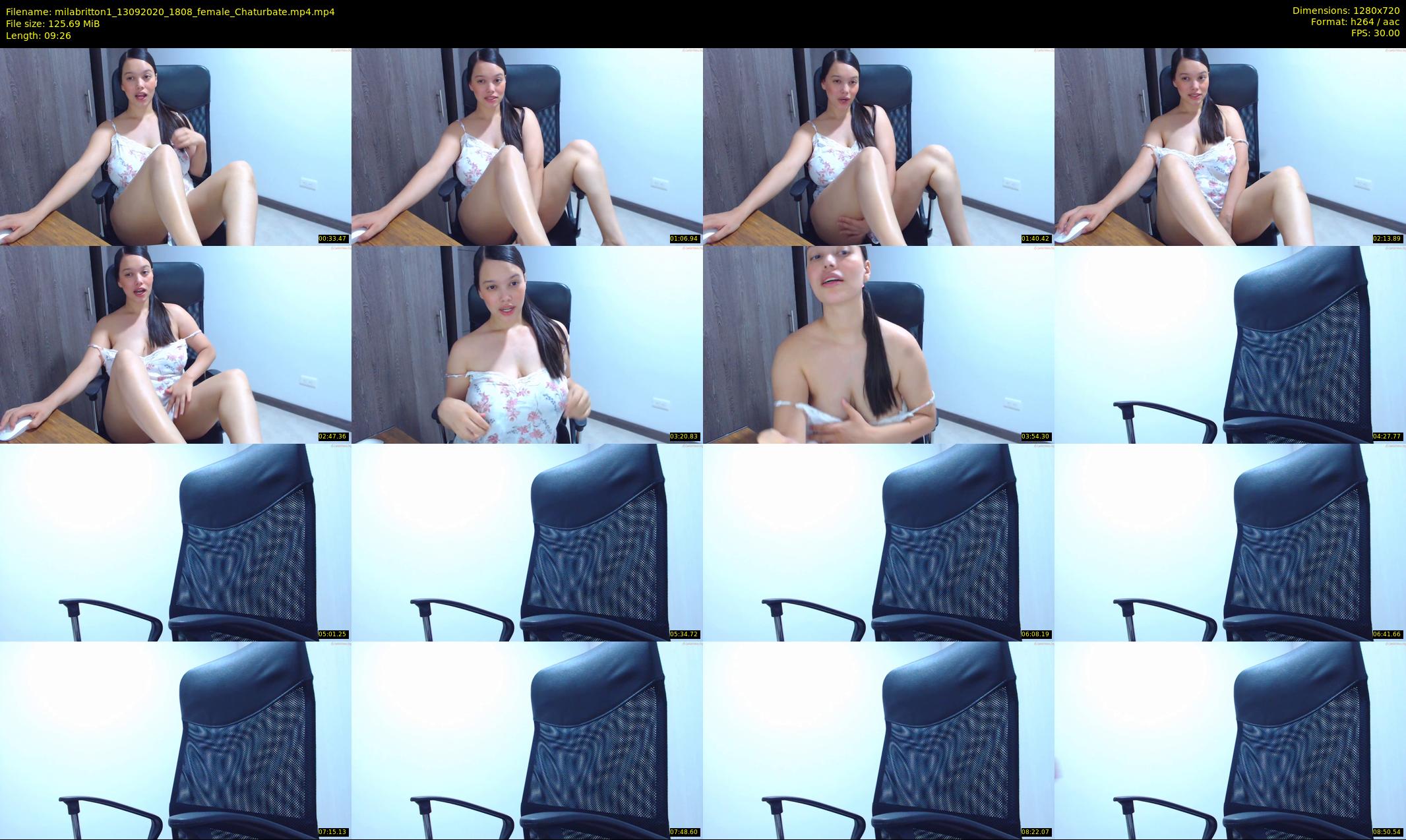 milabritton1 — 10 minute Chaturbate female cam show recording, 720p, Sep 13, 2020